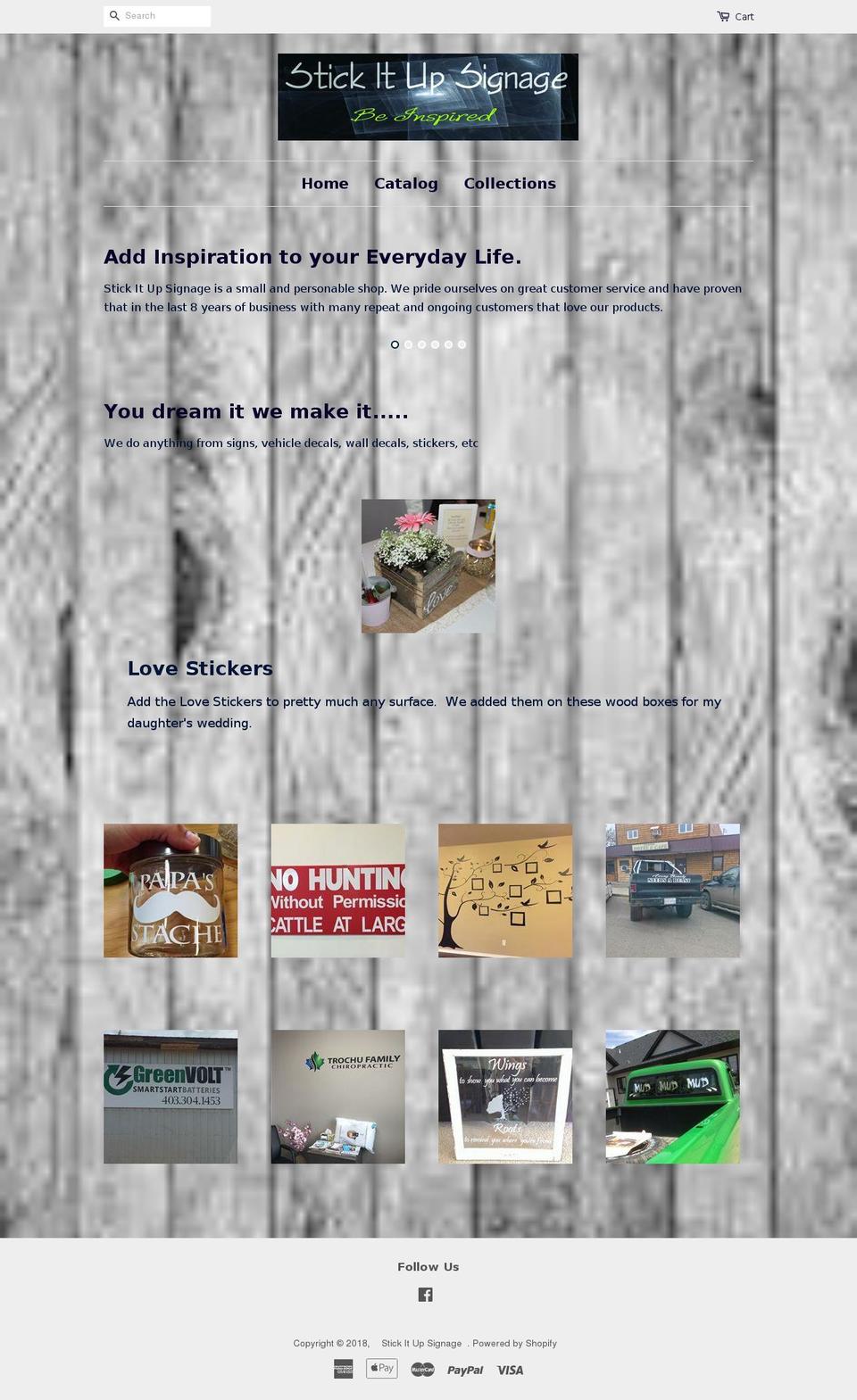 stickitupsignage.com — Shopify storefront screenshot