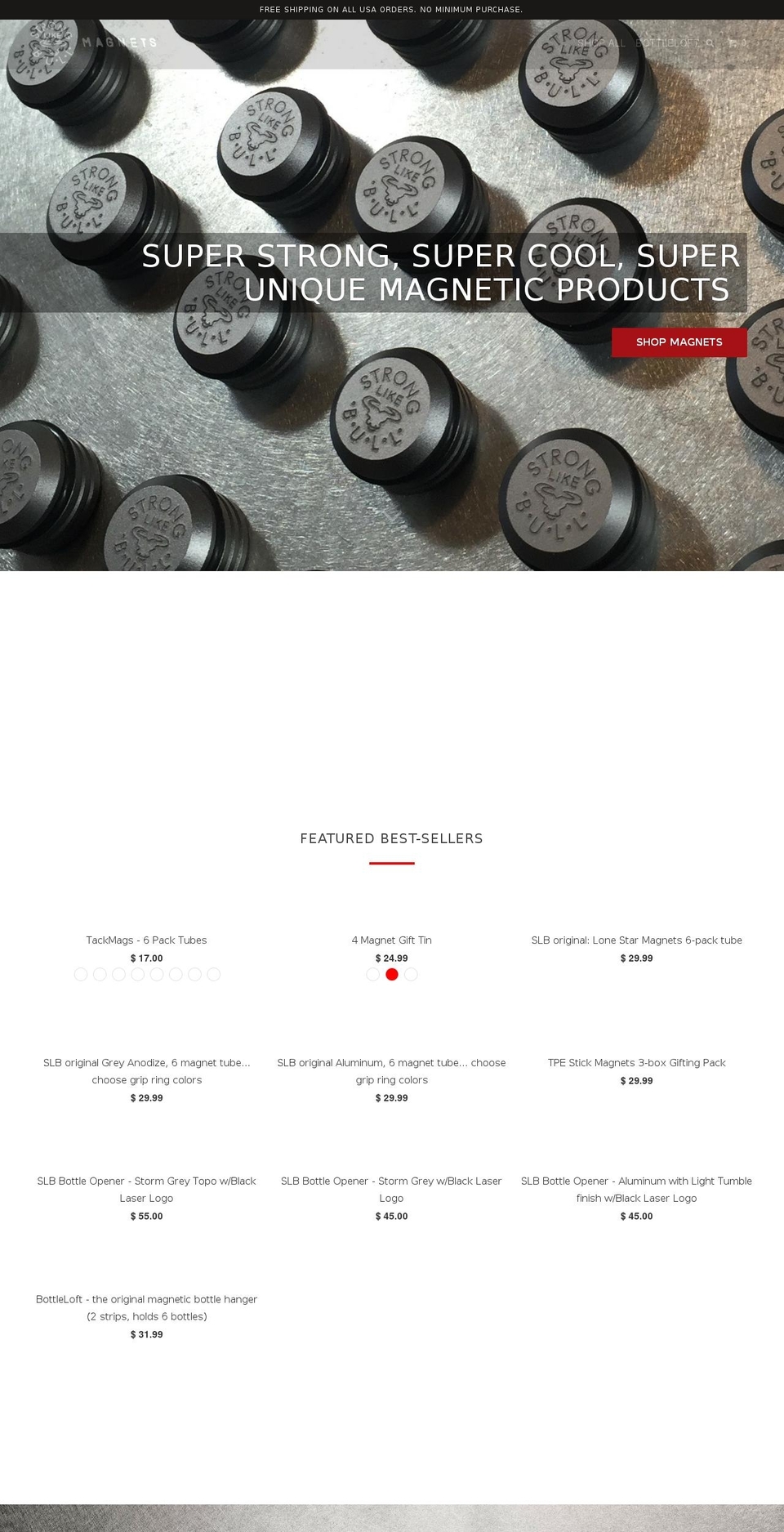 stickmagnets.com shopify website screenshot