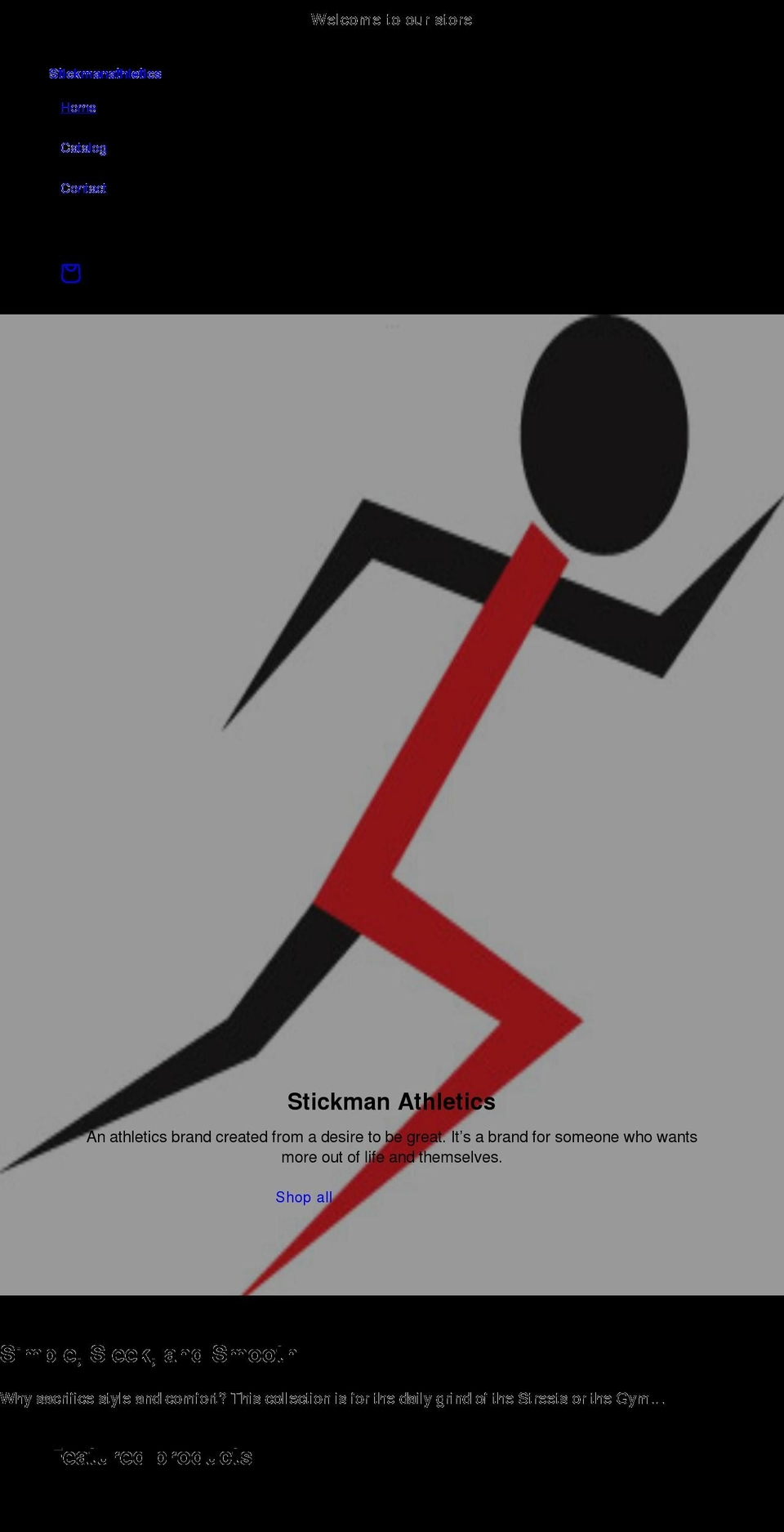 stickmanathletics.com shopify website screenshot
