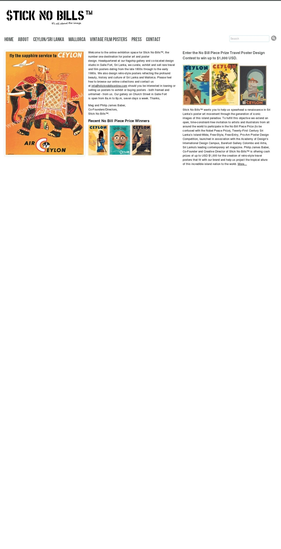 sticknobillsonline.com shopify website screenshot