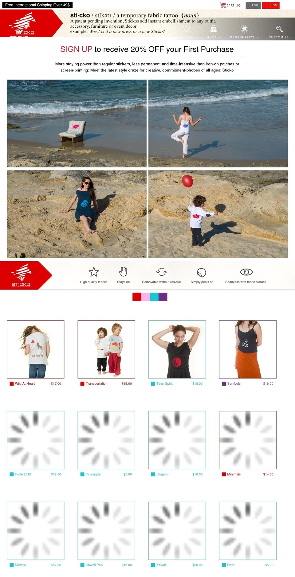 stickostyle.com shopify website screenshot