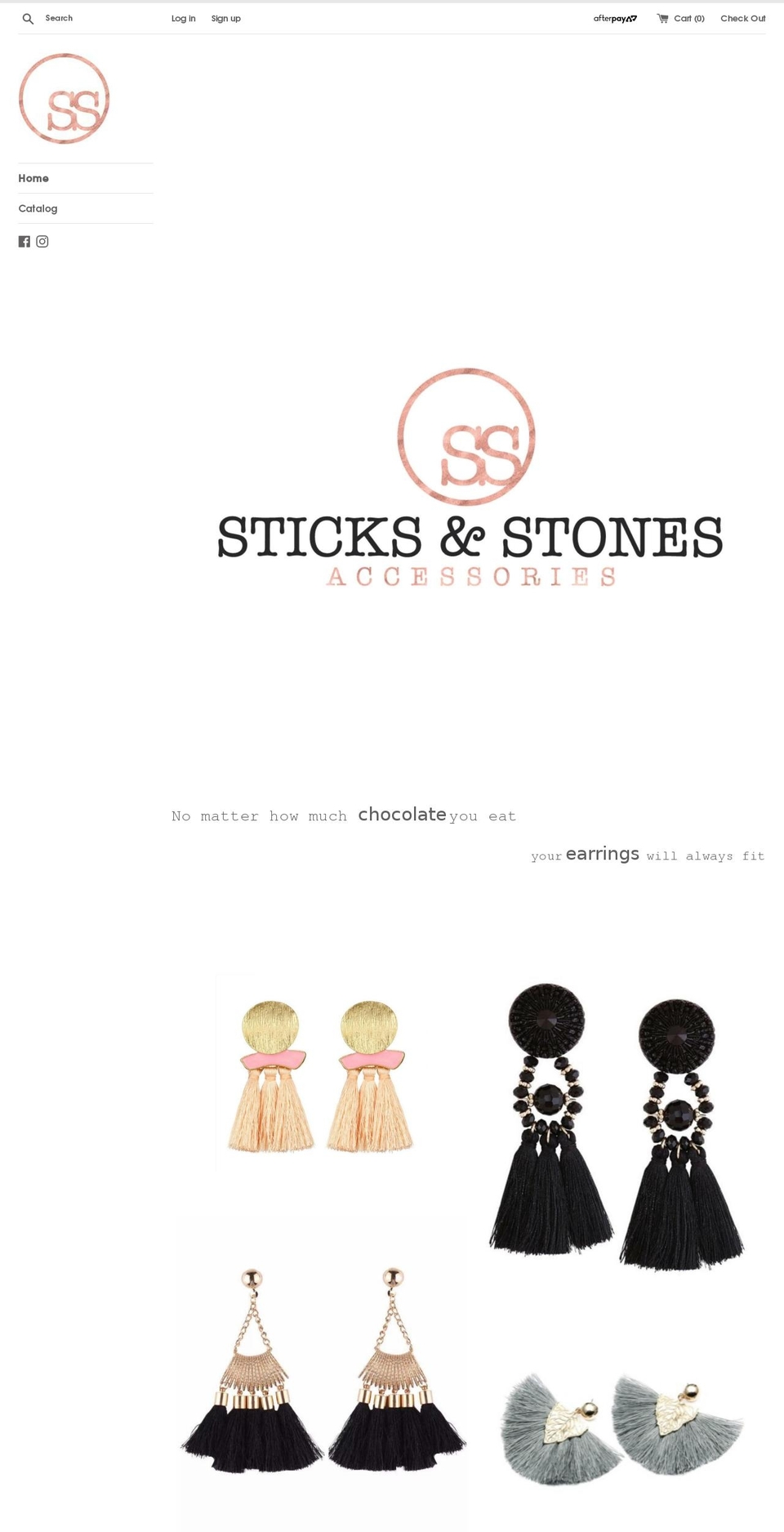 sticks-stones-accessories.com — Shopify storefront screenshot