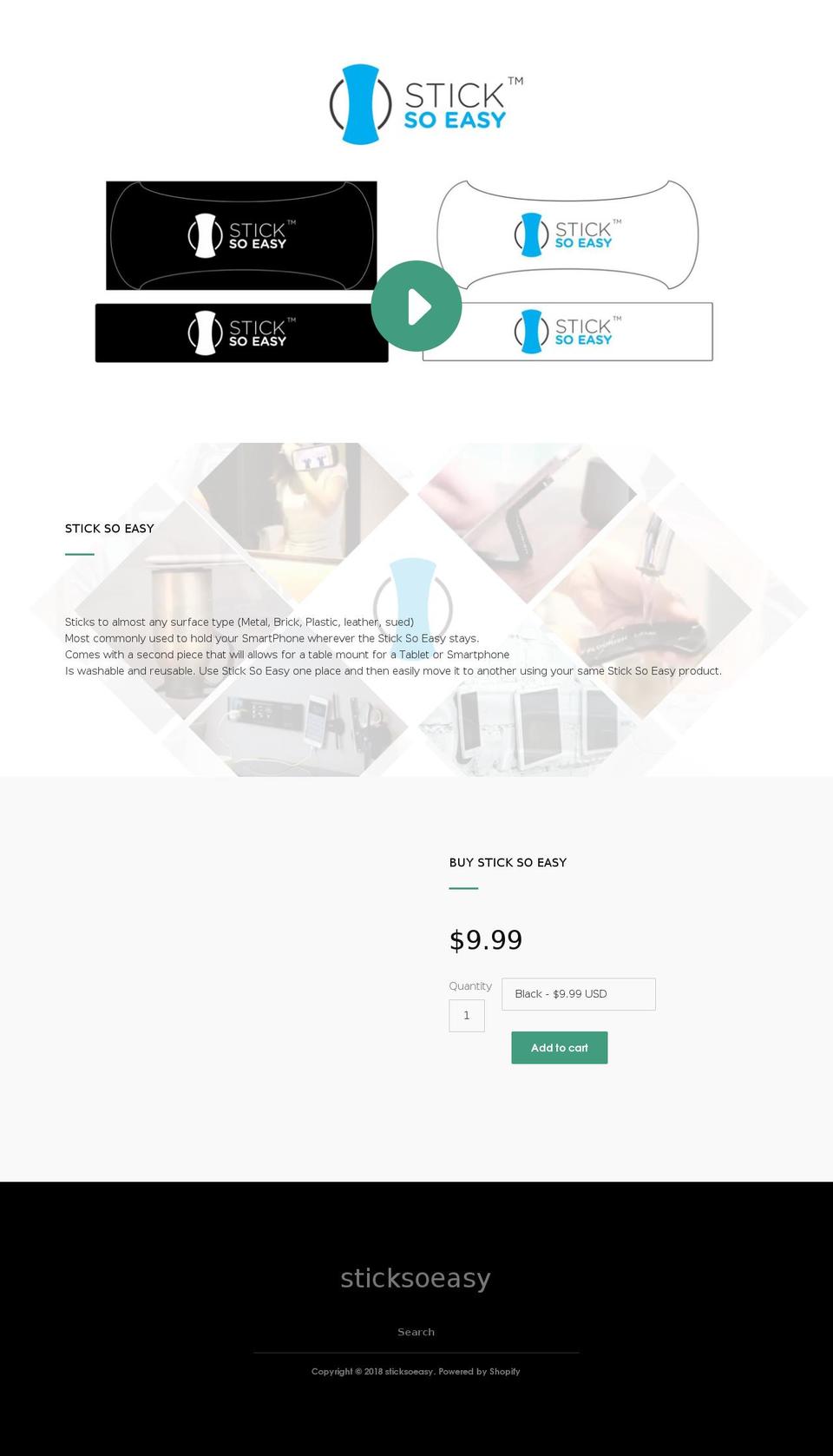 sticksoeasy.com — Shopify storefront screenshot