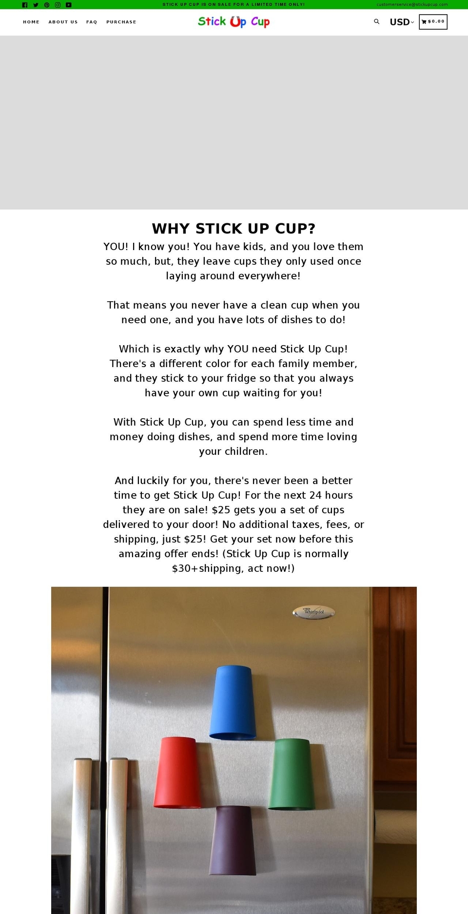 stickupcup.com — Shopify storefront screenshot