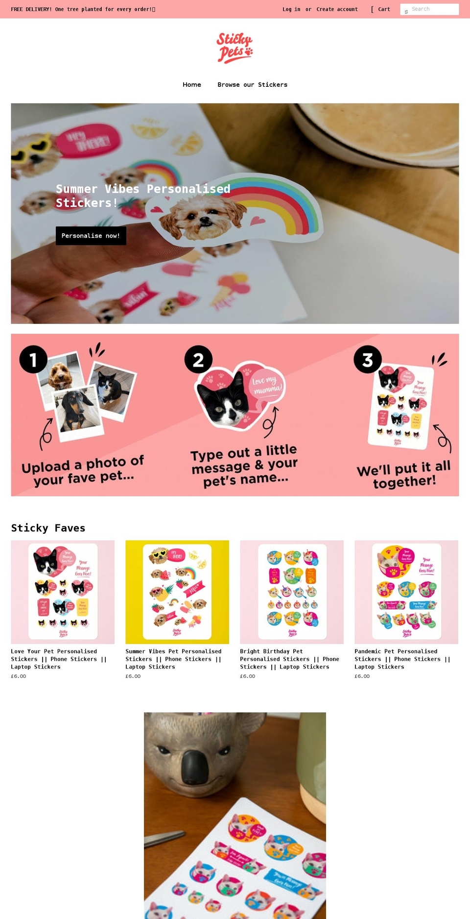 sticky.pet shopify website screenshot