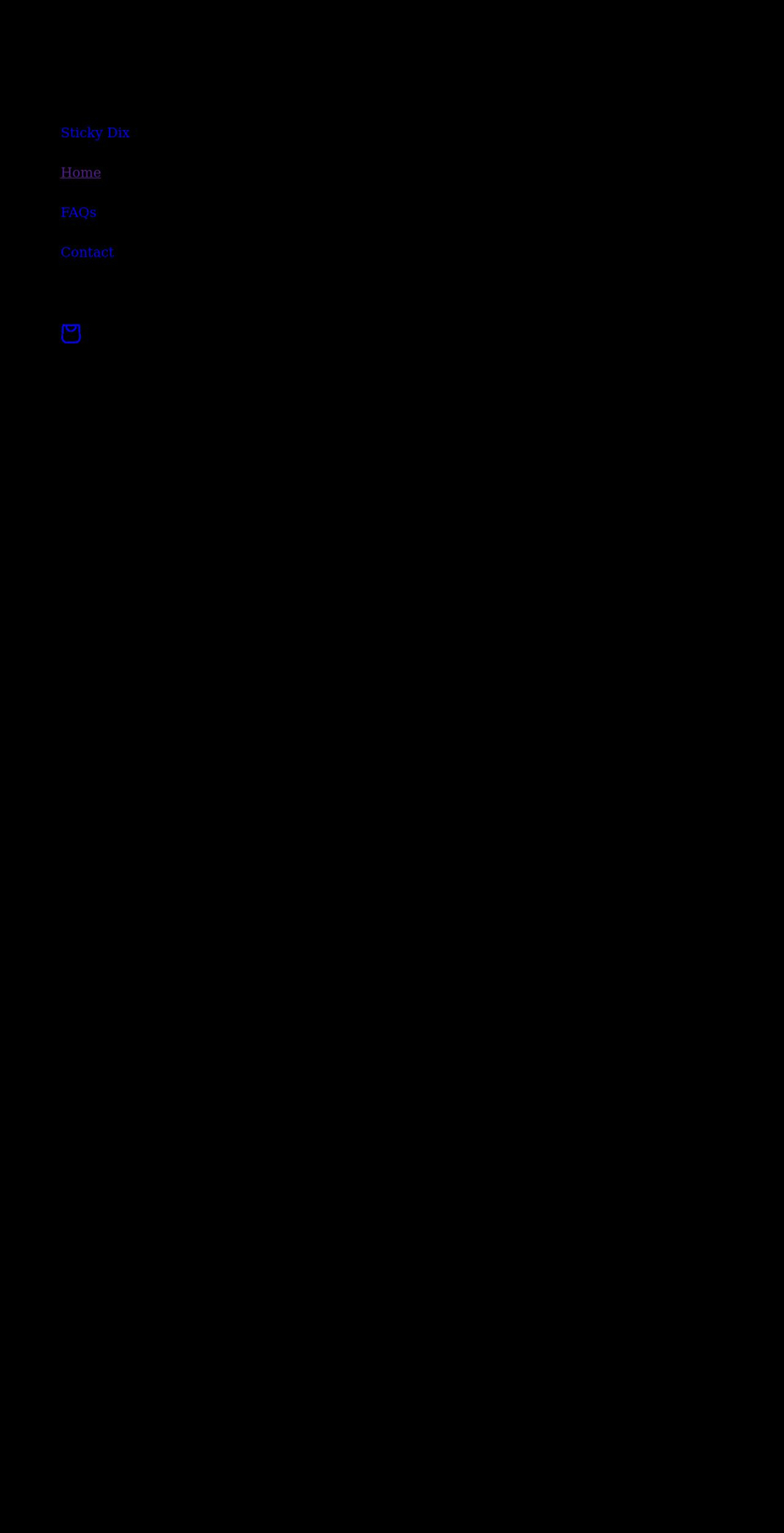 stickydix.com shopify website screenshot