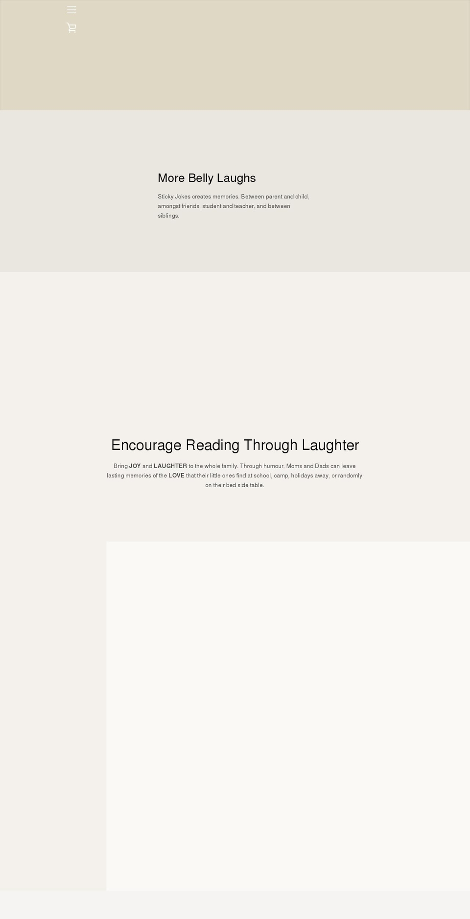 stickyjokes.com shopify website screenshot