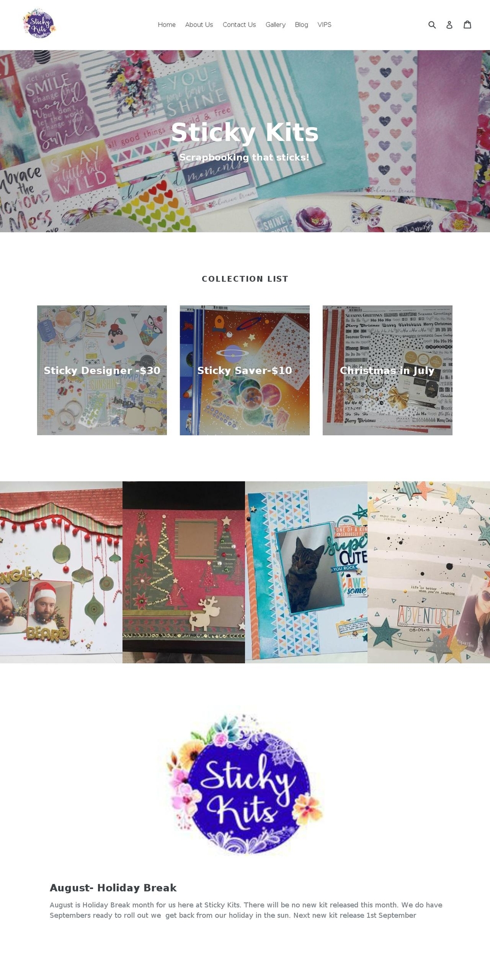 stickykits.com — Shopify storefront screenshot