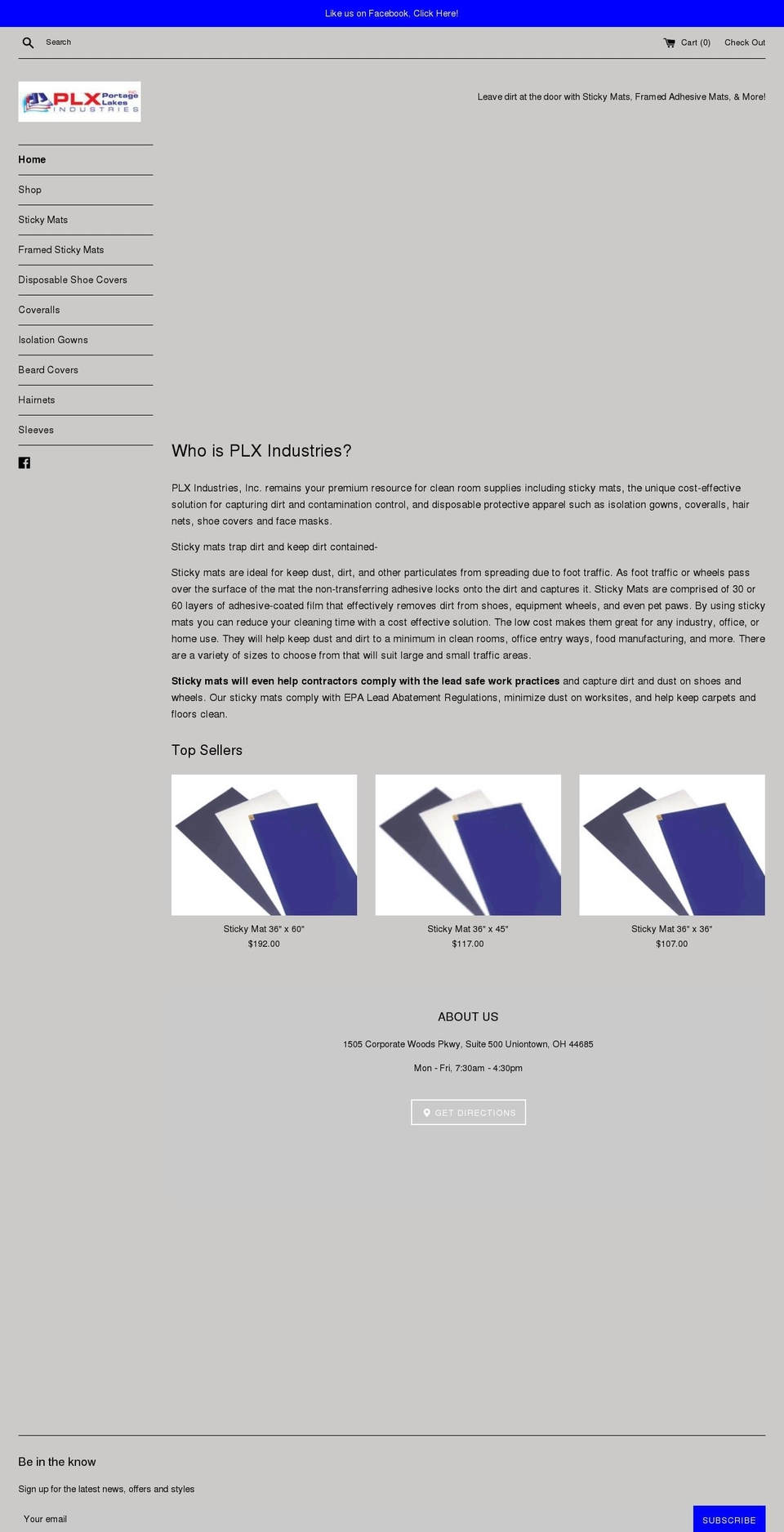 stickymats.net shopify website screenshot