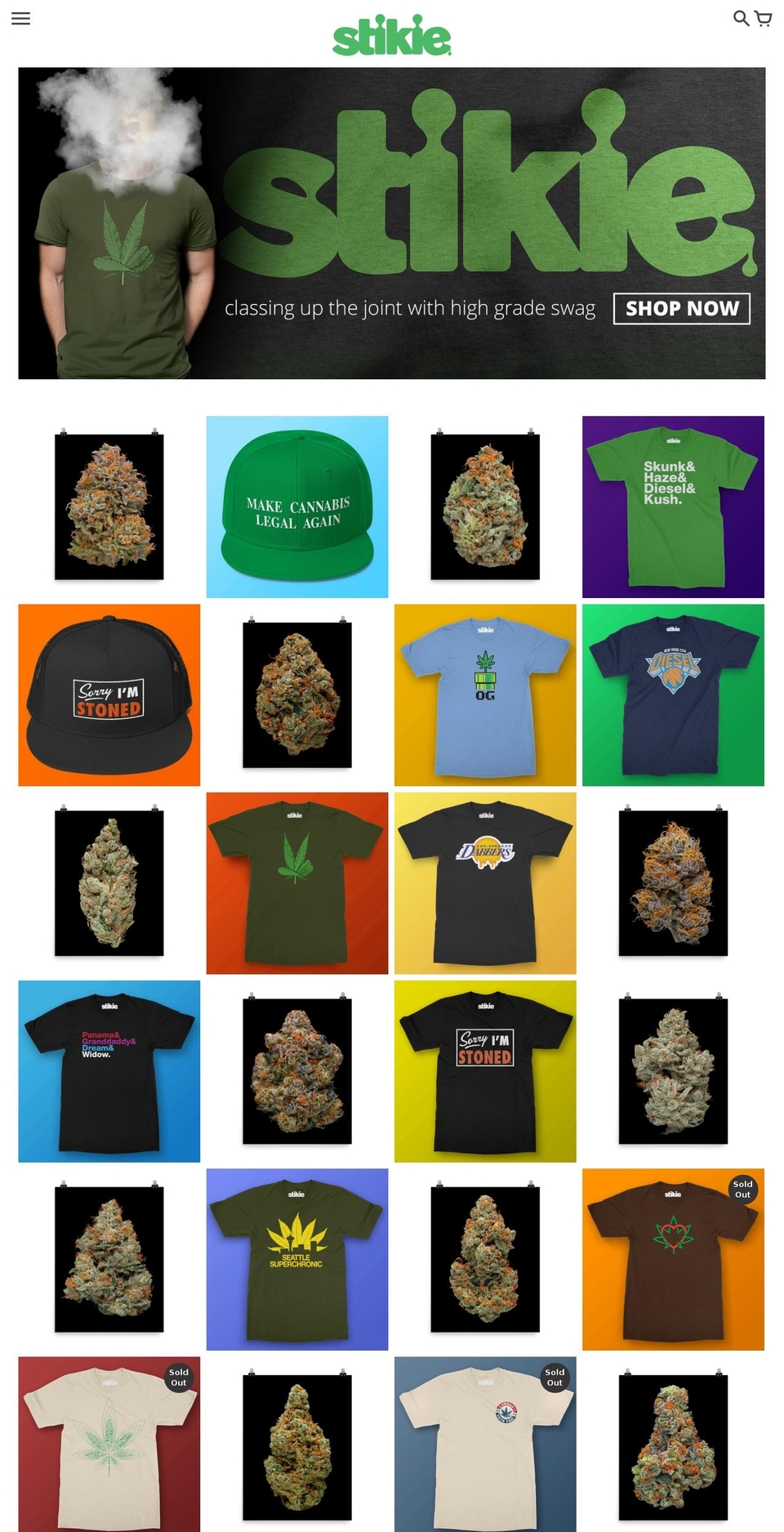 stikie.com shopify website screenshot