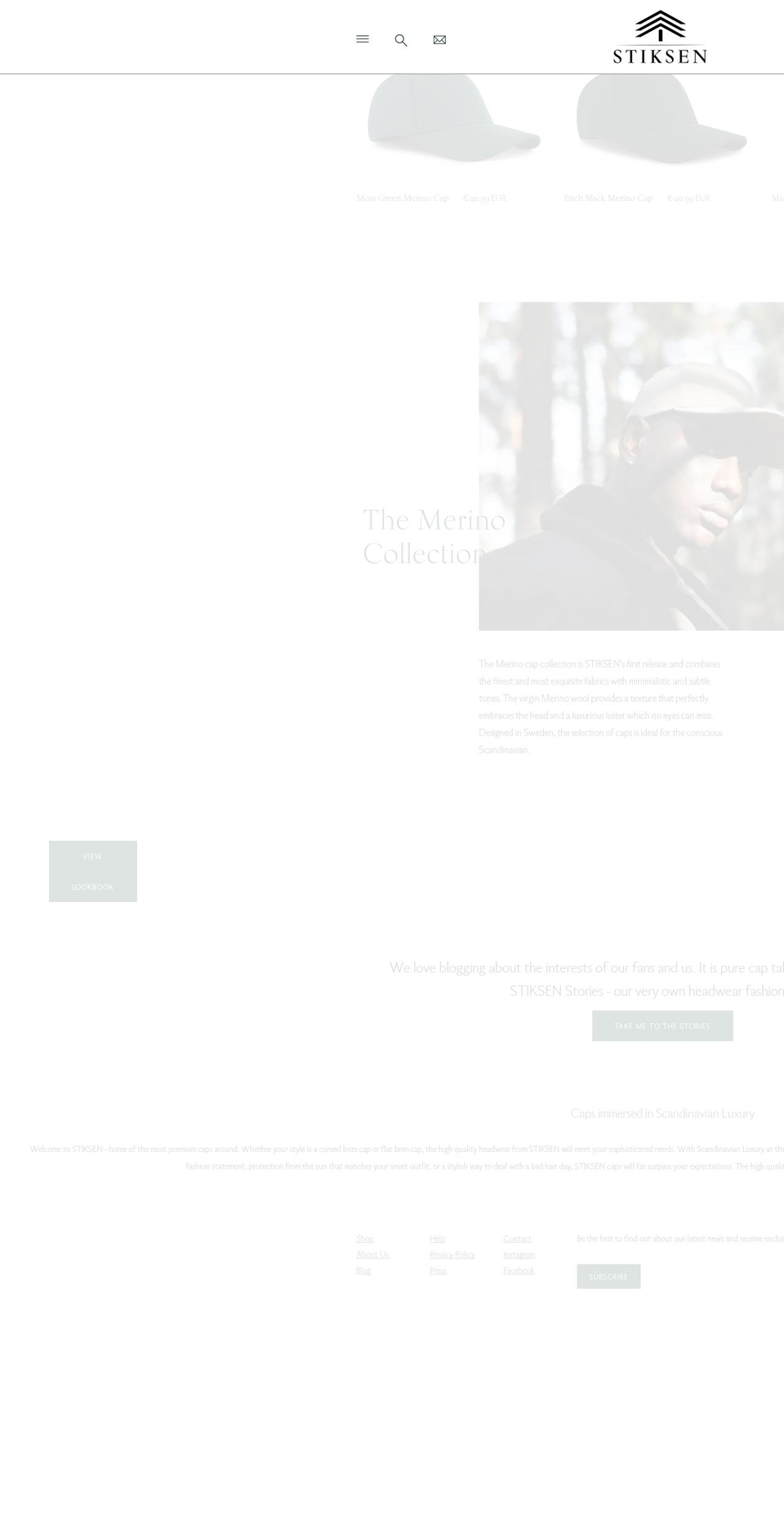 stiksen.com — Shopify storefront screenshot