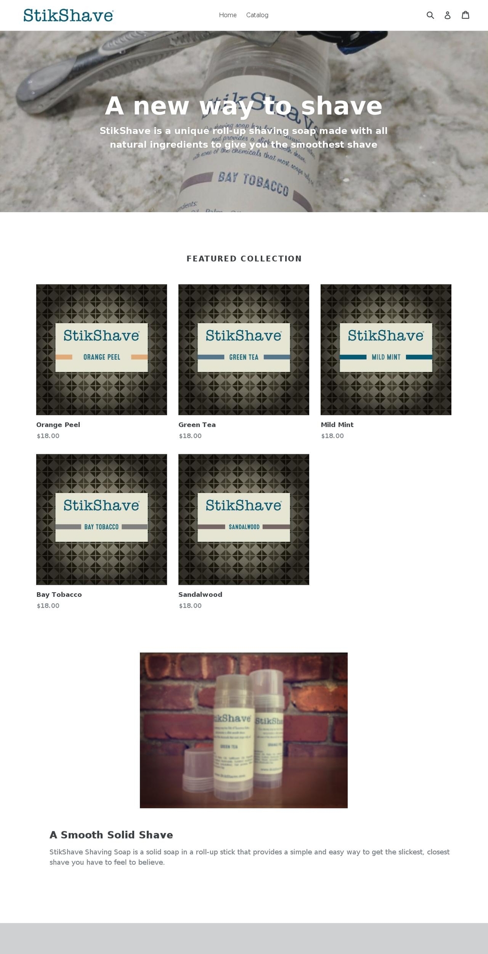 stikshave.com shopify website screenshot
