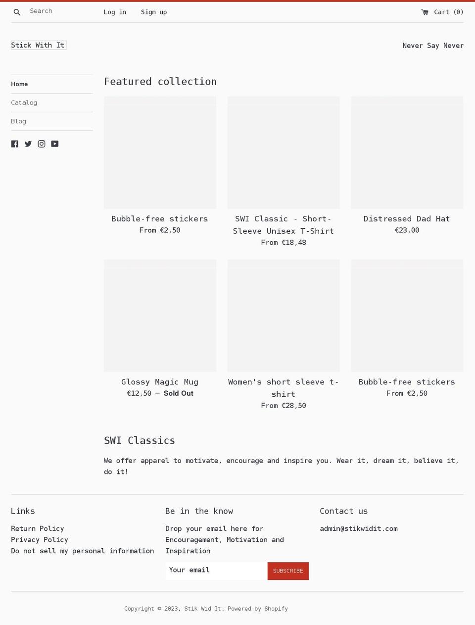 stikwidit.com shopify website screenshot