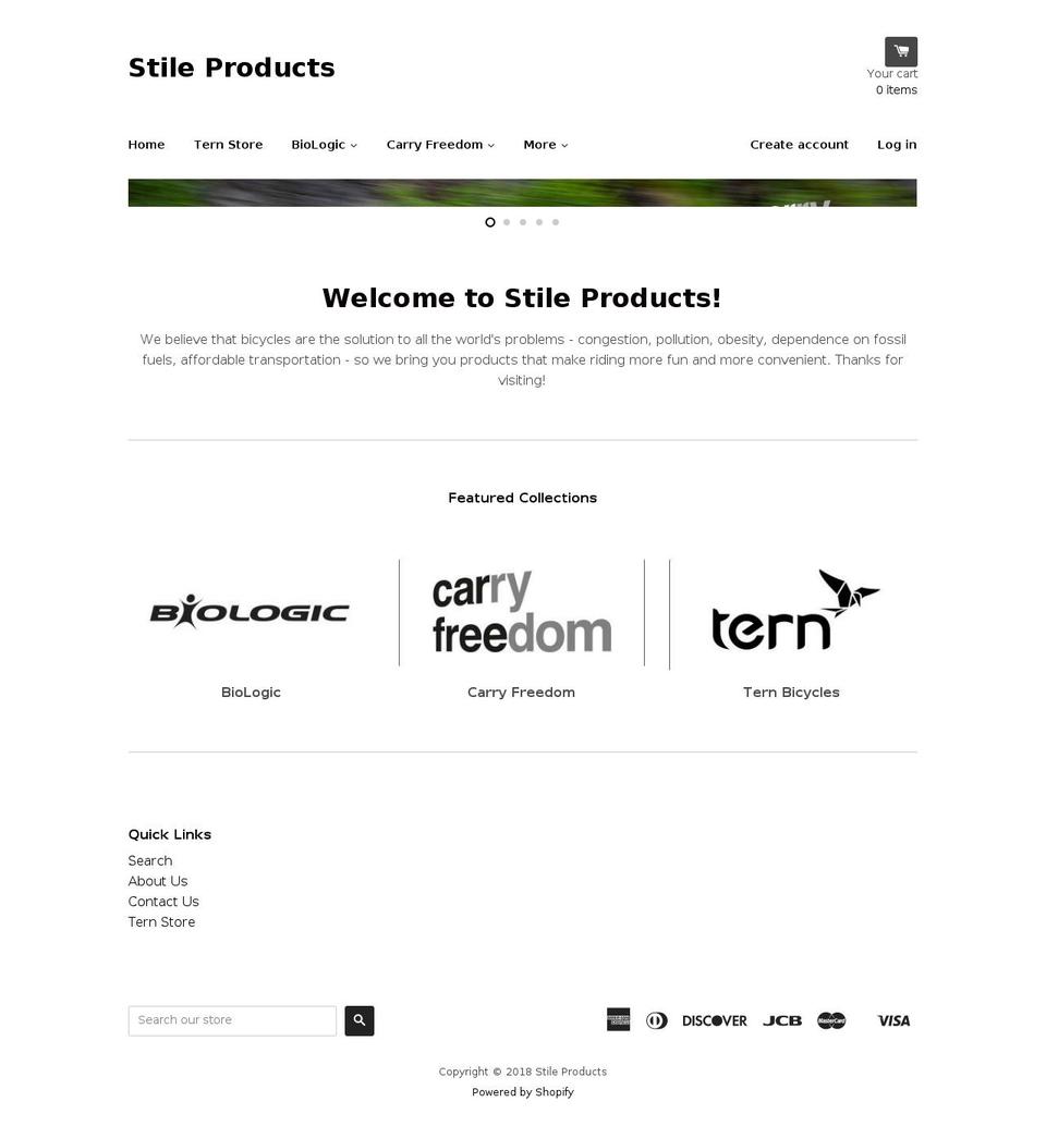 stileproducts.com shopify website screenshot