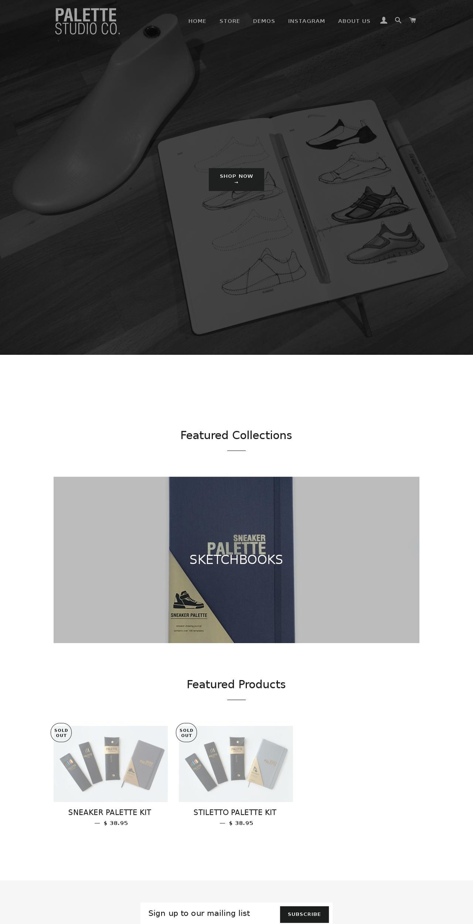 stilettopalette.com — Shopify storefront screenshot