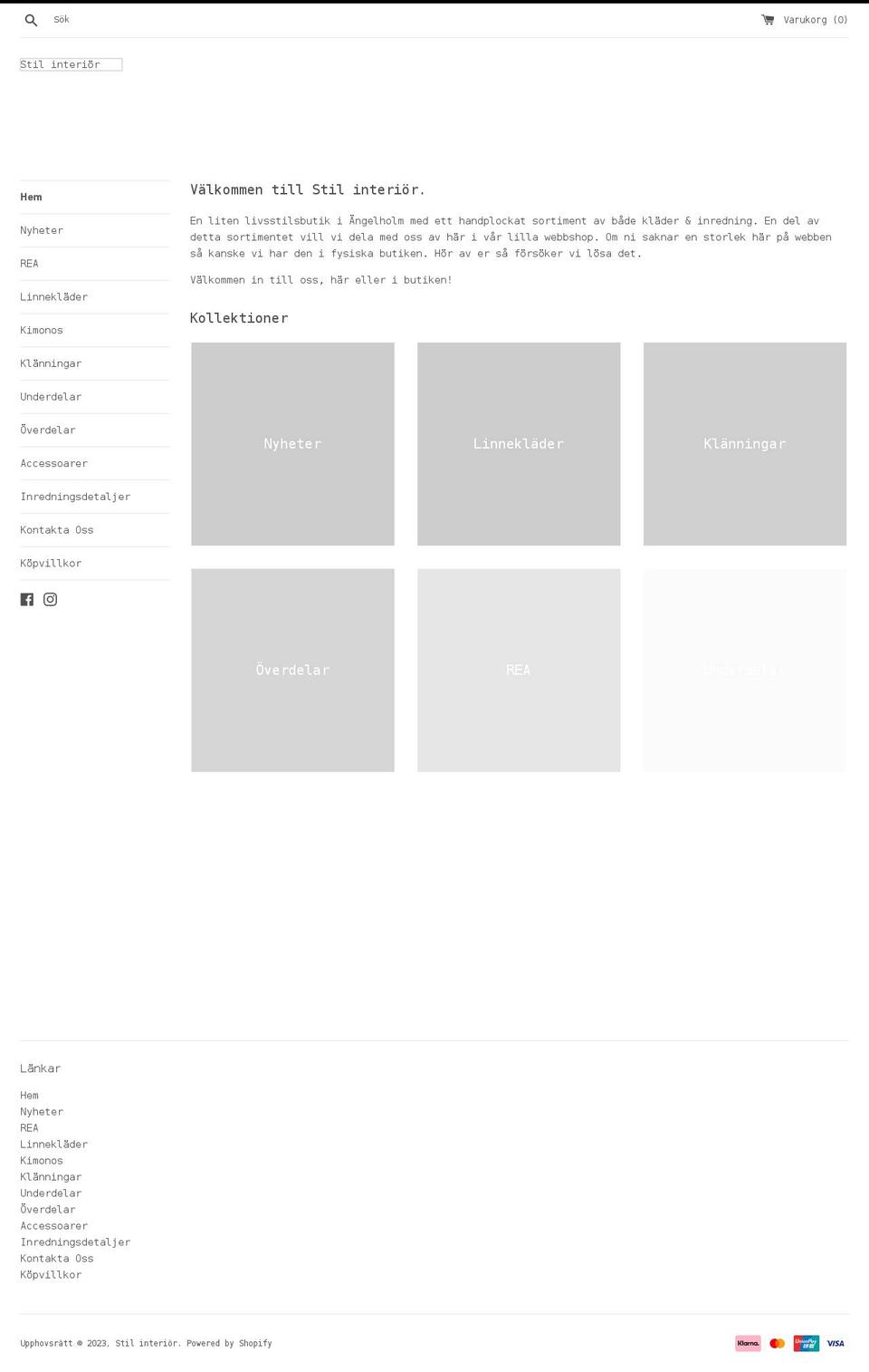 stilinterior.se shopify website screenshot