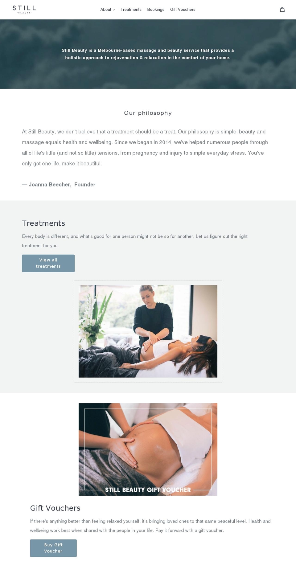 stillbeauty.com.au shopify website screenshot