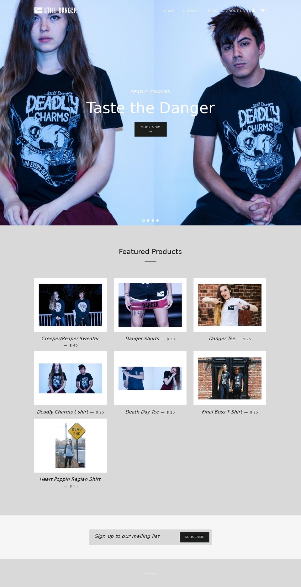 stilldanger.com shopify website screenshot