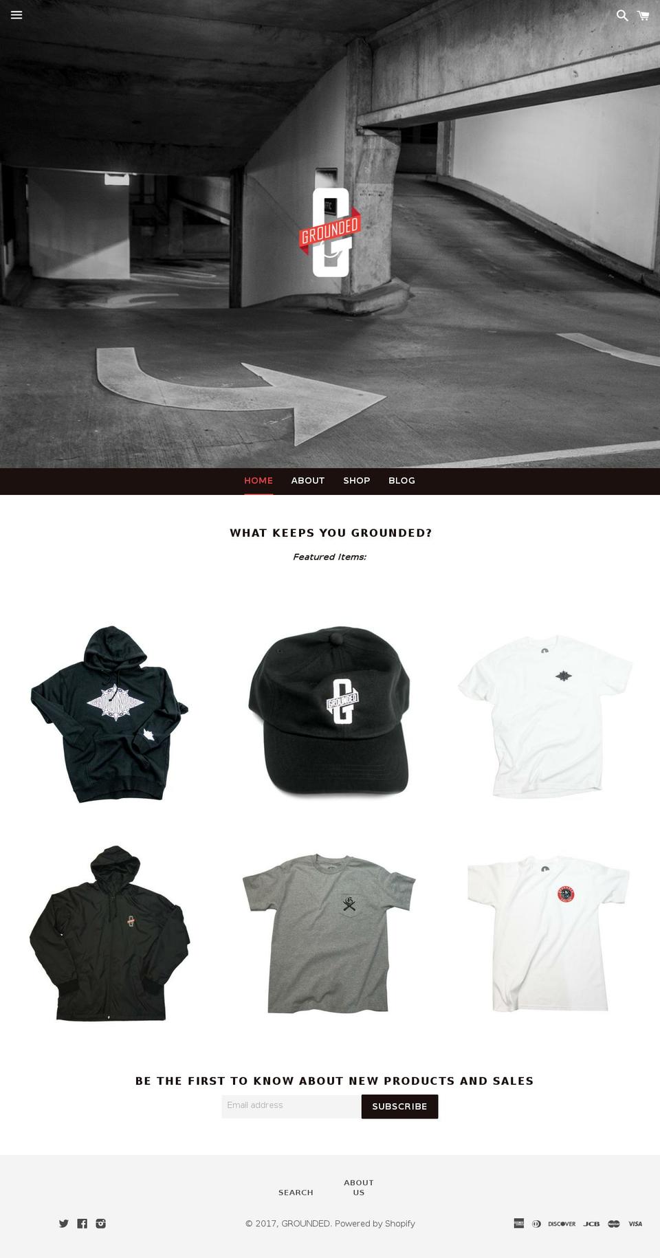 stillgrounded.com shopify website screenshot