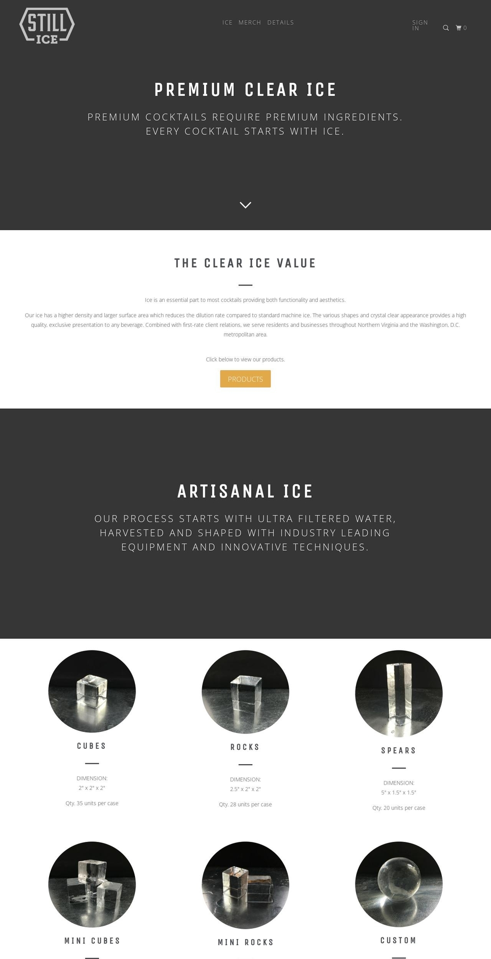 stillice.com — Shopify storefront screenshot