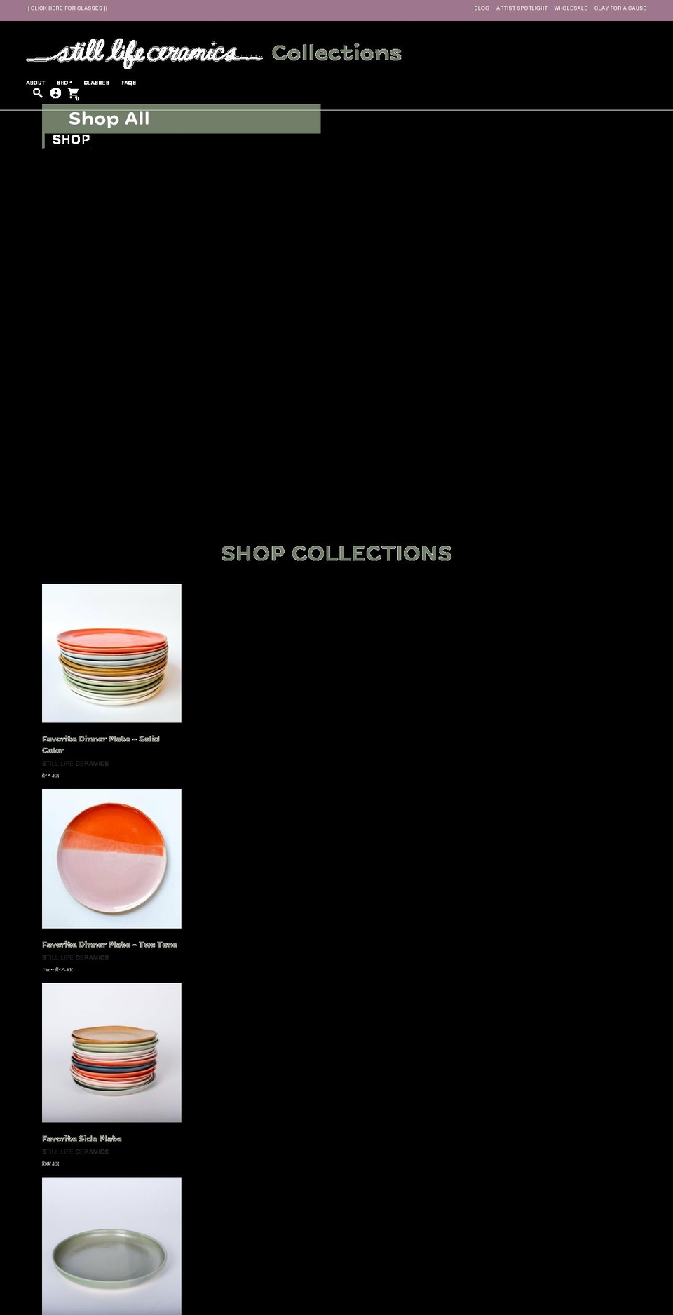stilllifeceramics.com shopify website screenshot