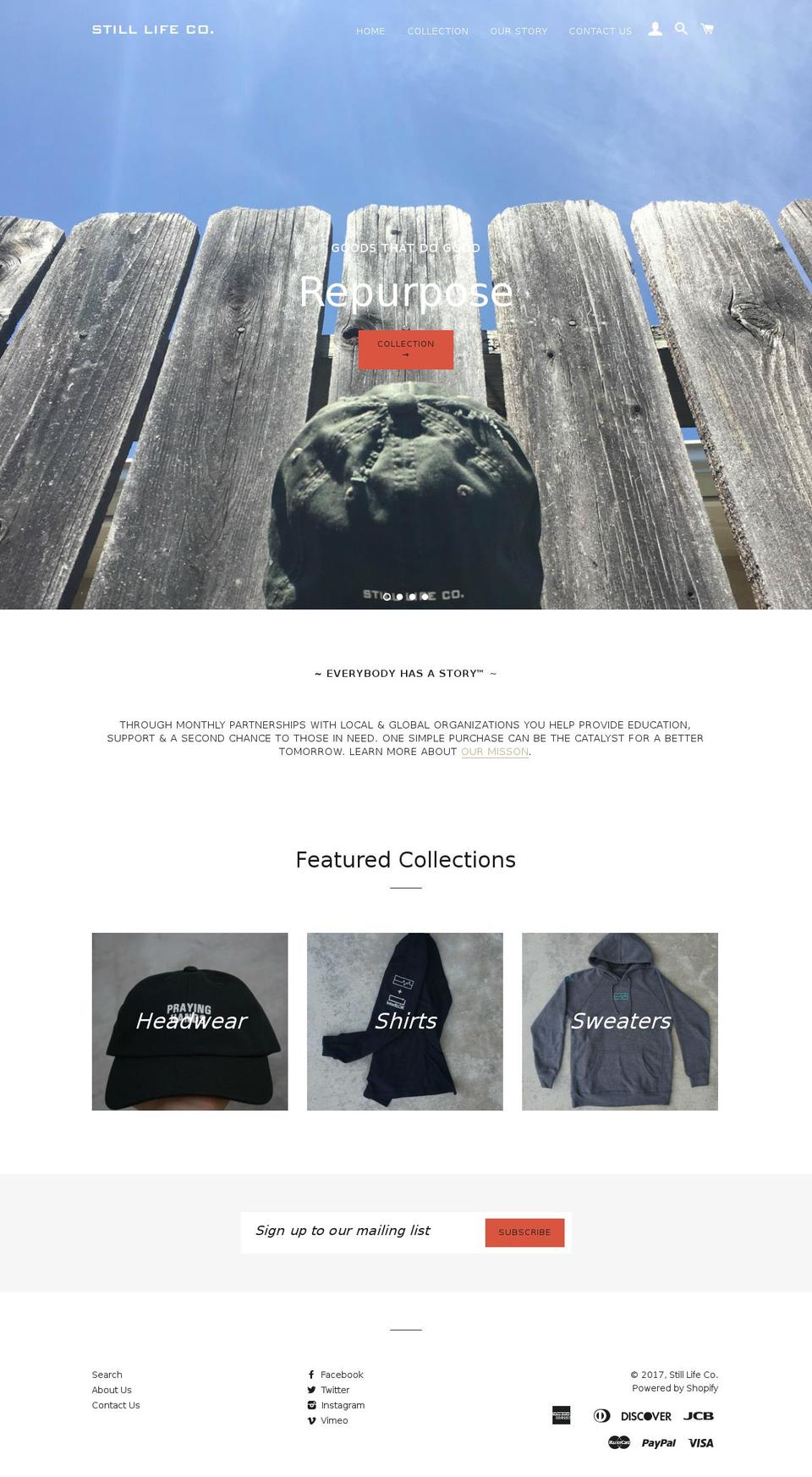 stilllifeco.com shopify website screenshot
