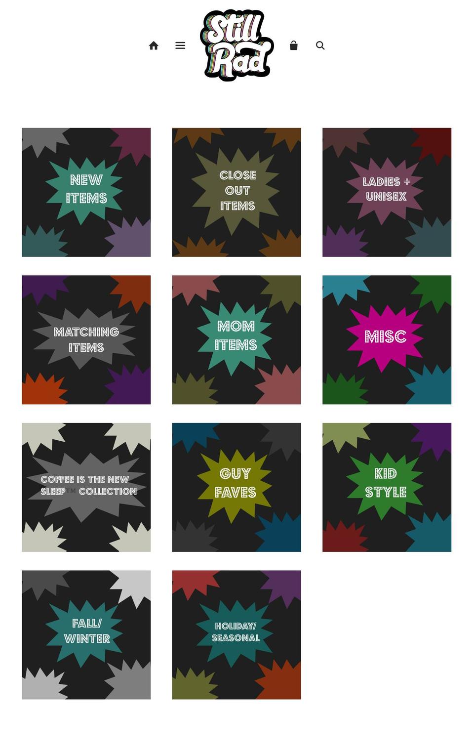 stillradclothing.com shopify website screenshot