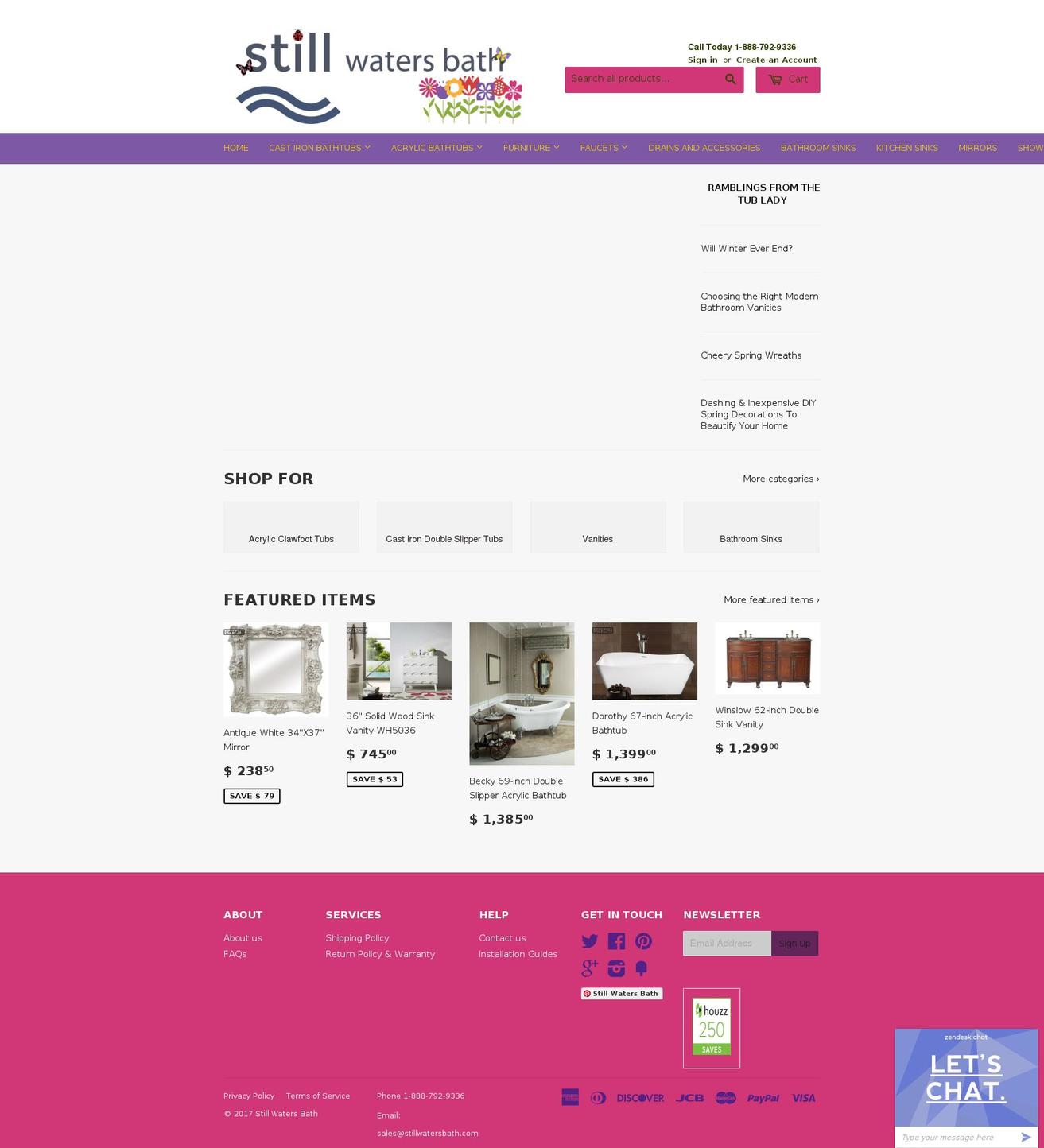 stillwatersbath.com shopify website screenshot