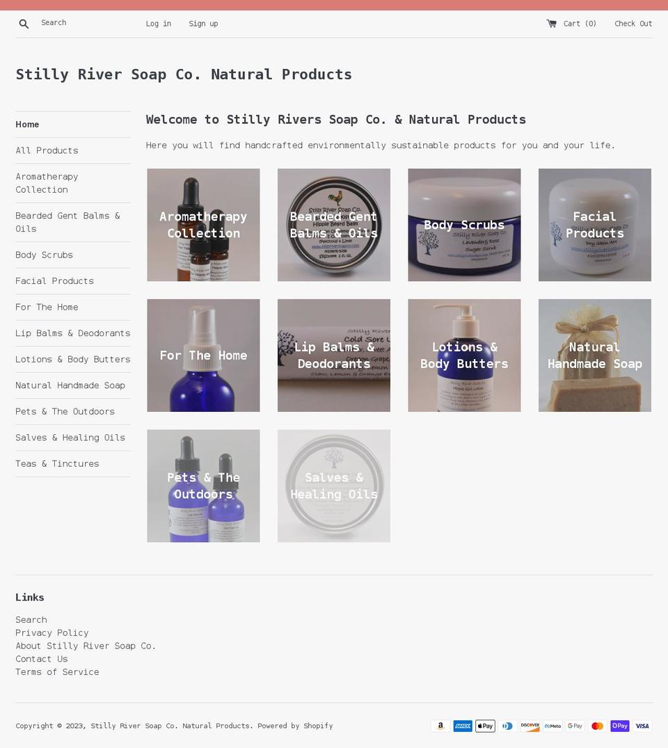 stillyriversoapco.com shopify website screenshot