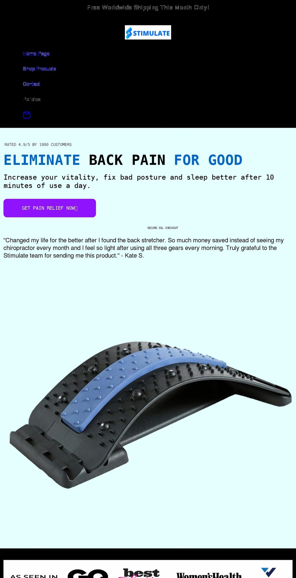 stimulateco.com shopify website screenshot