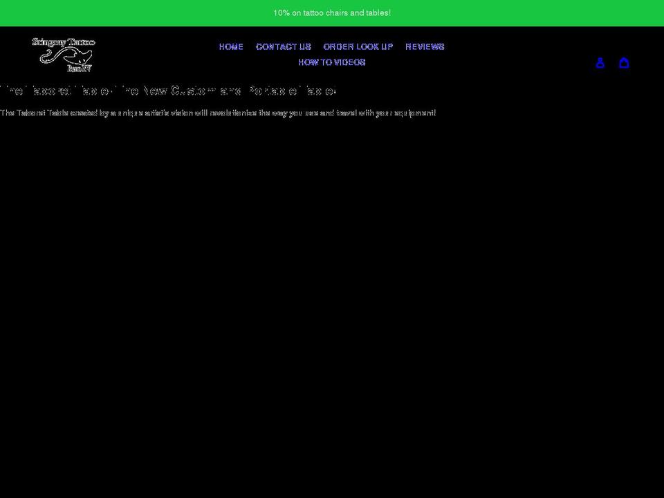 stingraytattoo.net shopify website screenshot