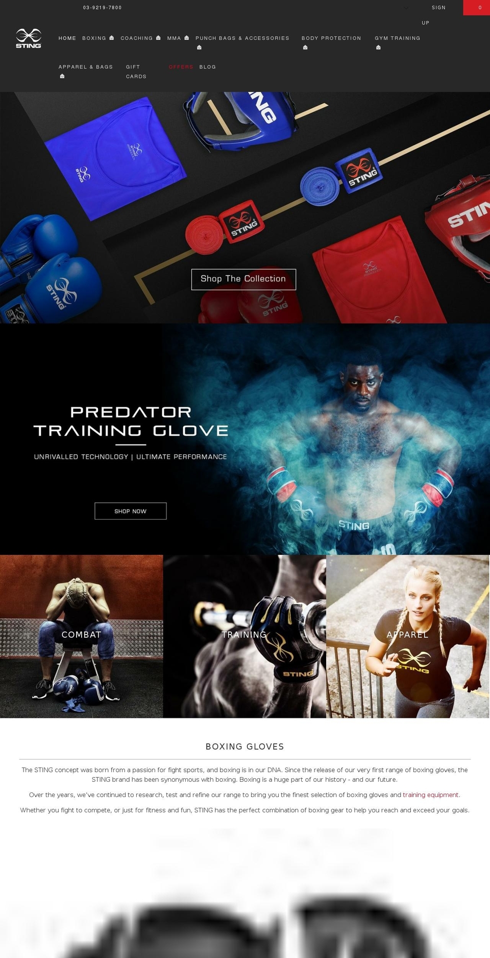 iMarketable - Speed Completed Shopify theme site example stingsports.com.au