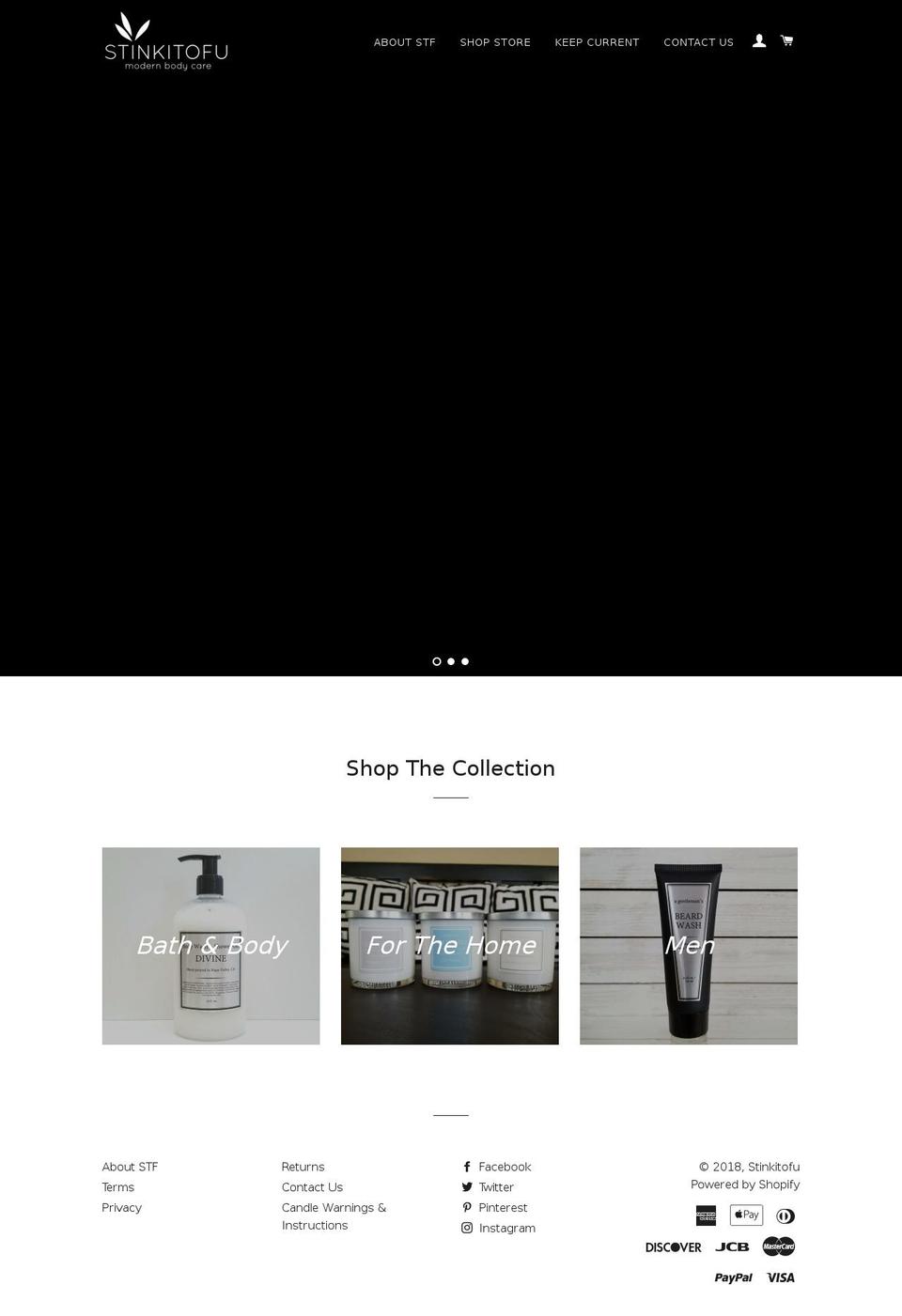stinkitofu.com — Shopify storefront screenshot
