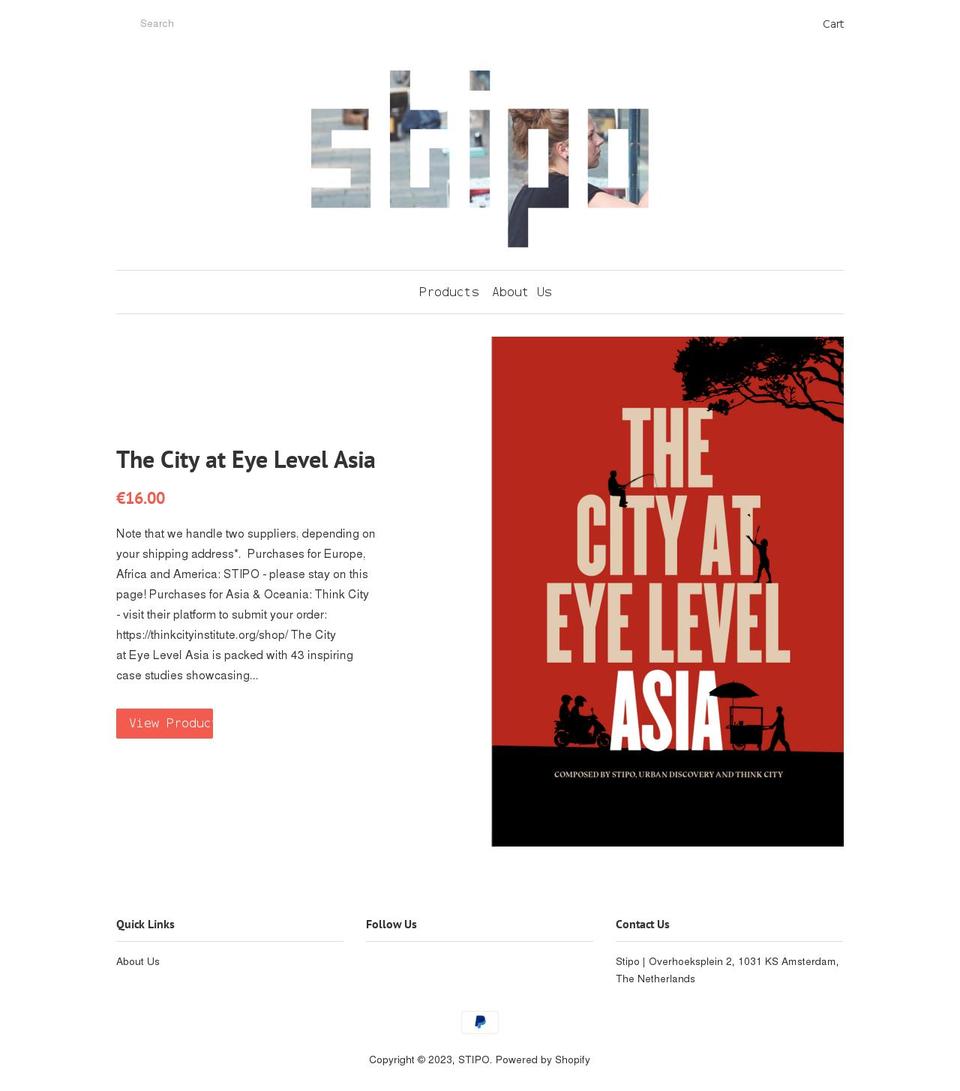 stipo.myshopify.com shopify website screenshot