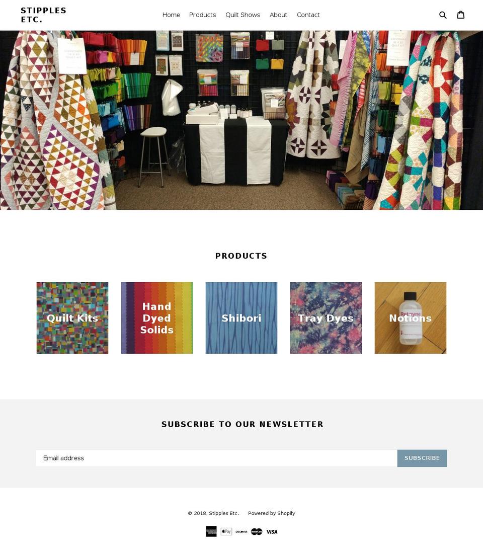 stipplesetc.com shopify website screenshot