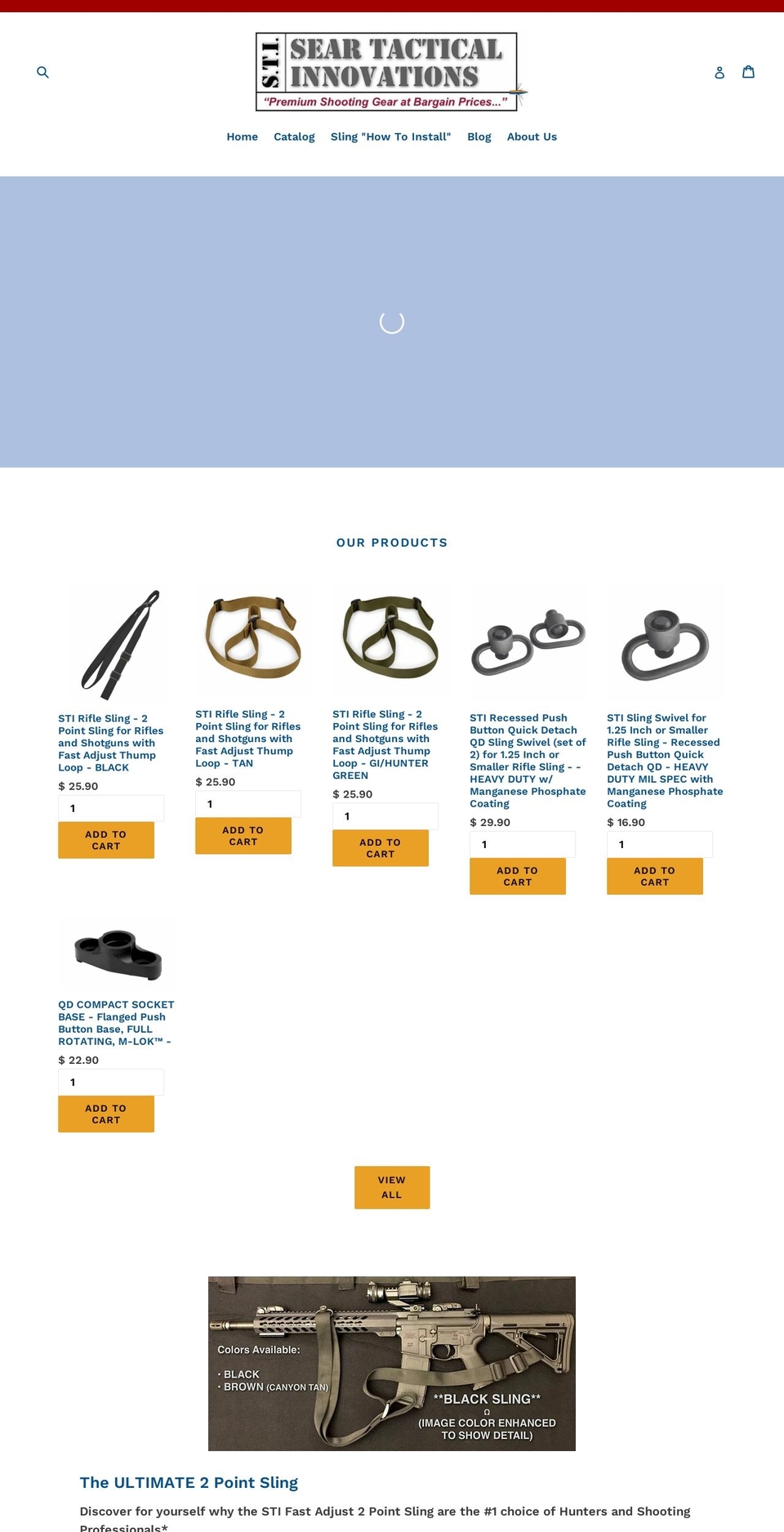 stirifleslings.com shopify website screenshot