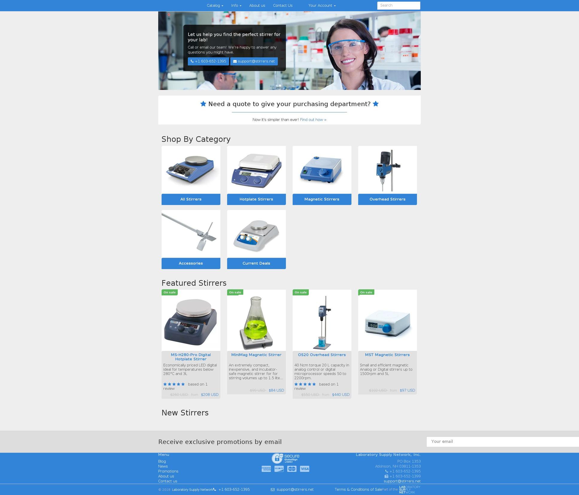 Labsupify BS Shopify theme site example stirrers.net