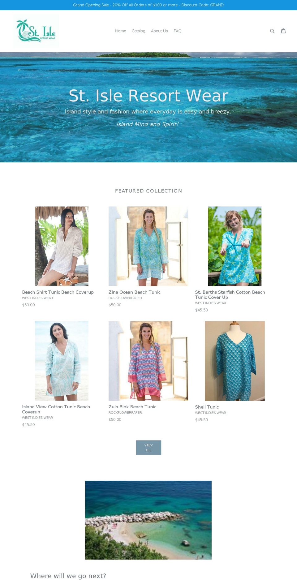 stisleresortwear.com — Shopify storefront screenshot