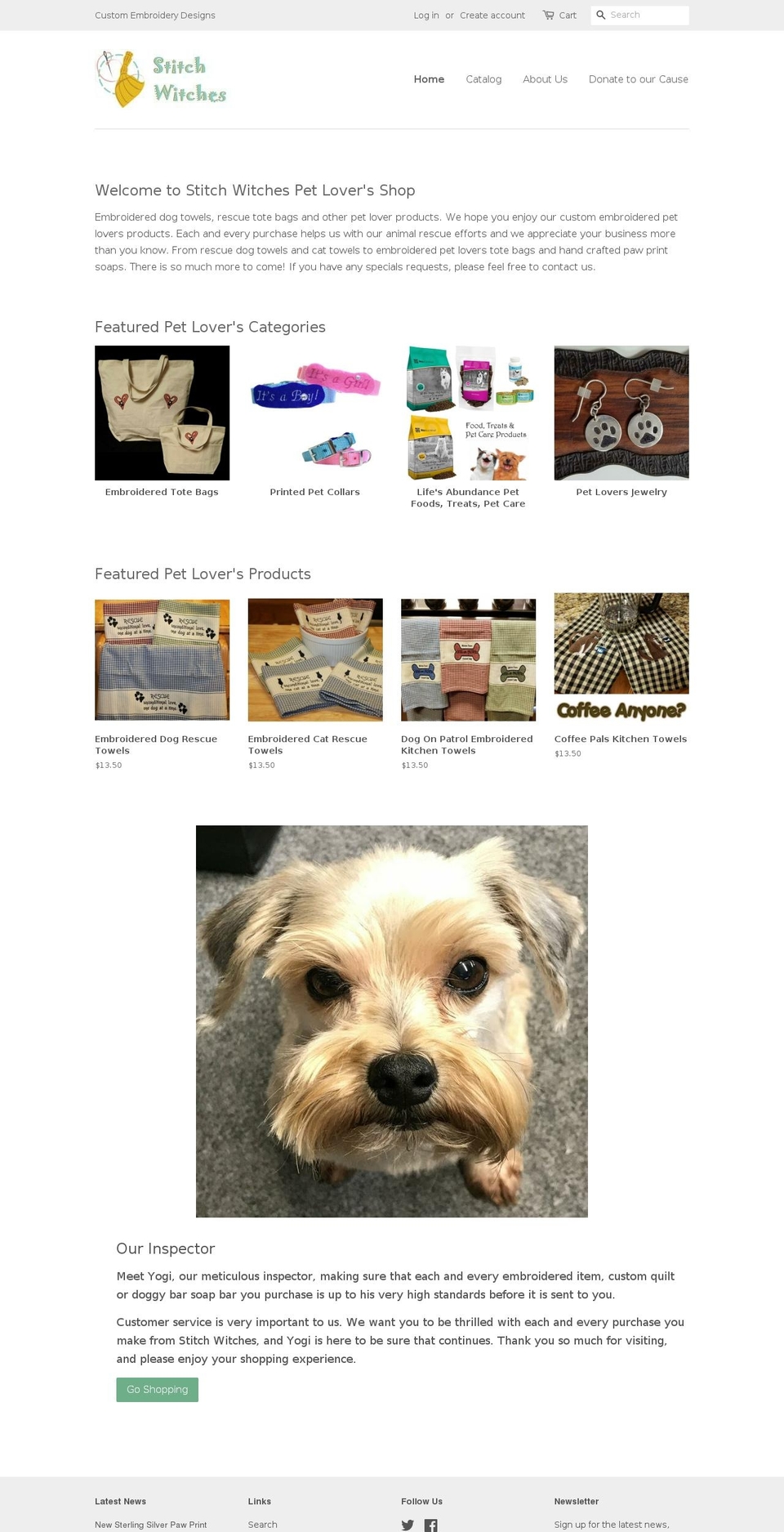 stitch-witches.com — Shopify storefront screenshot