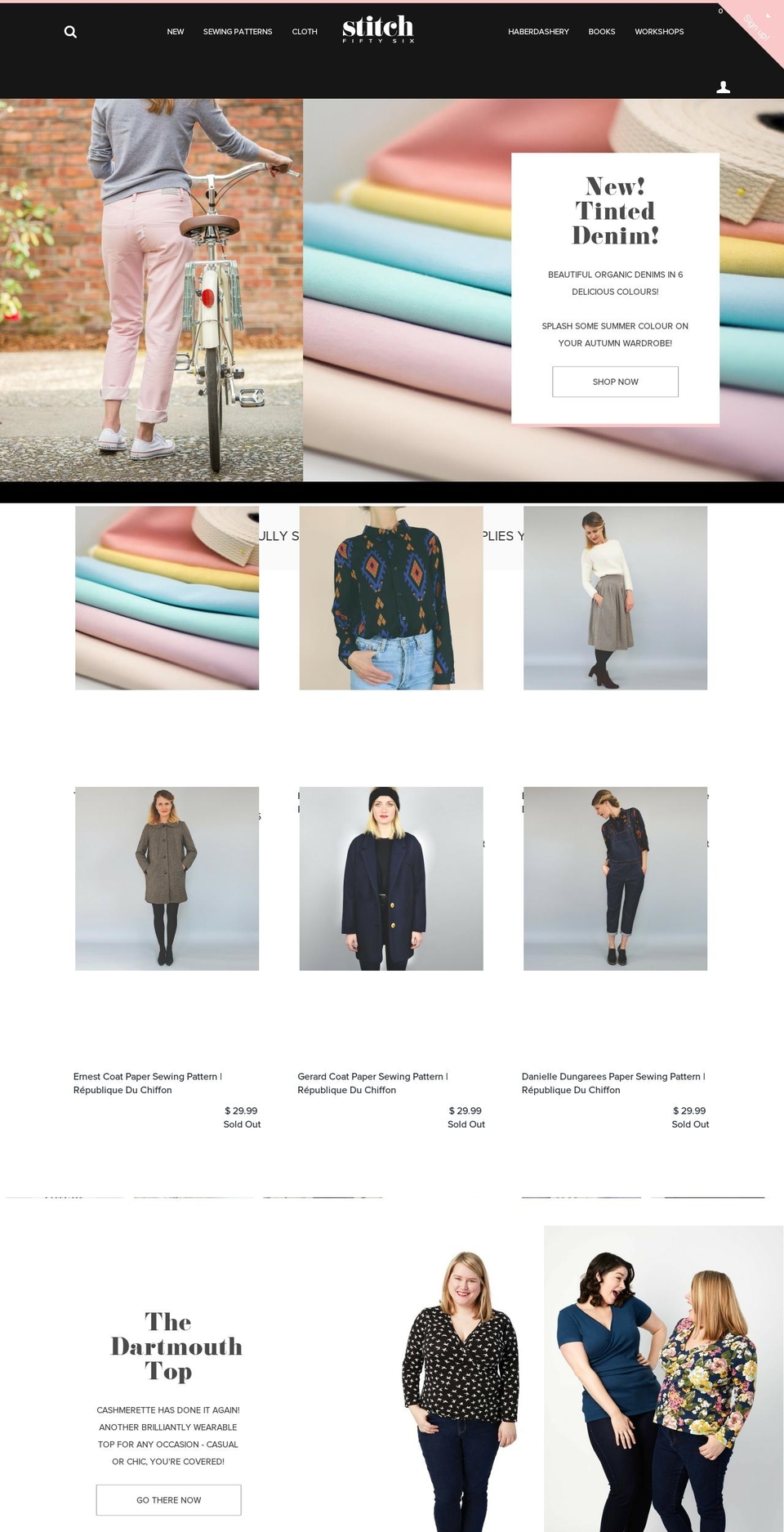 stitch56.com shopify website screenshot