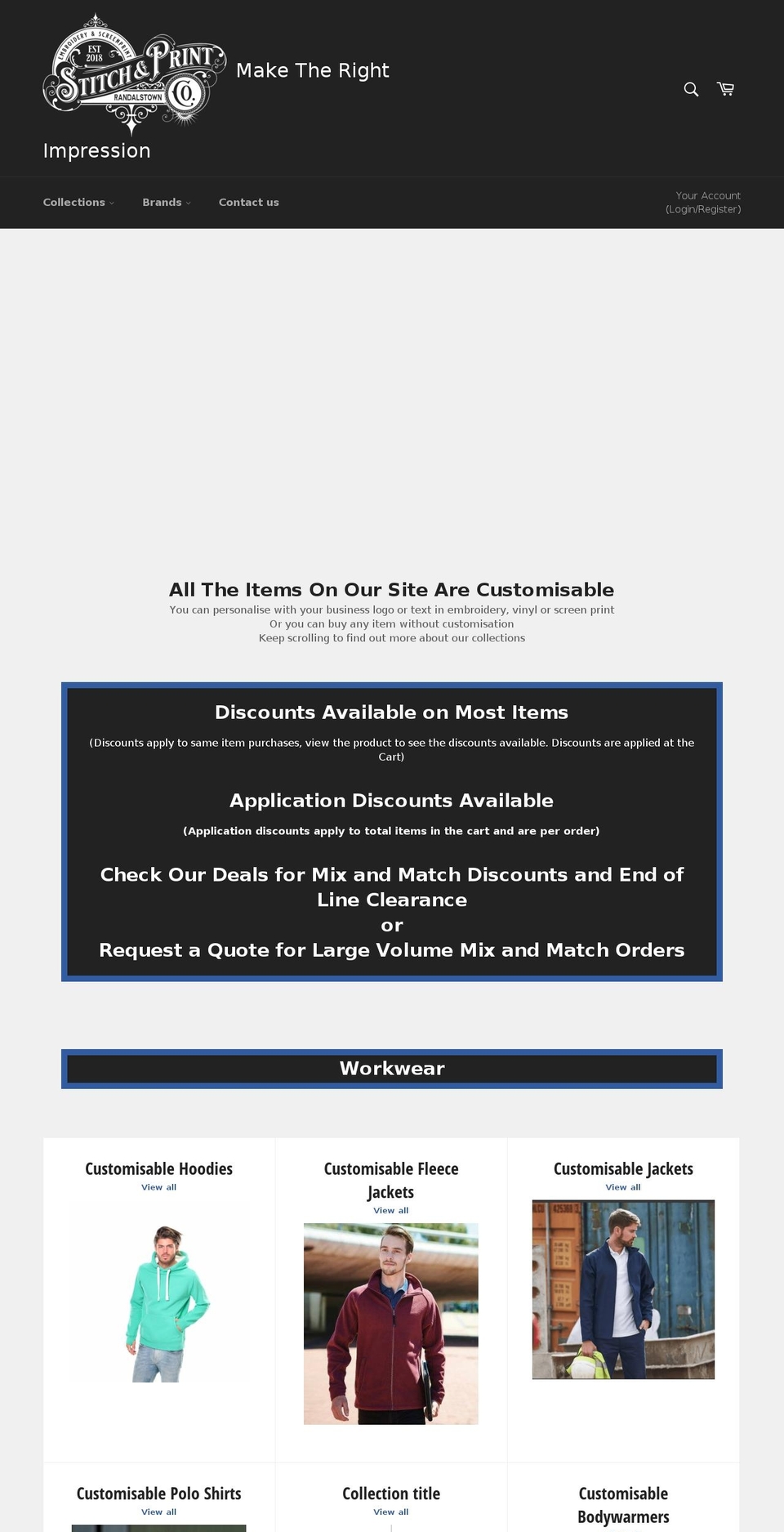 stitchandprint.org shopify website screenshot