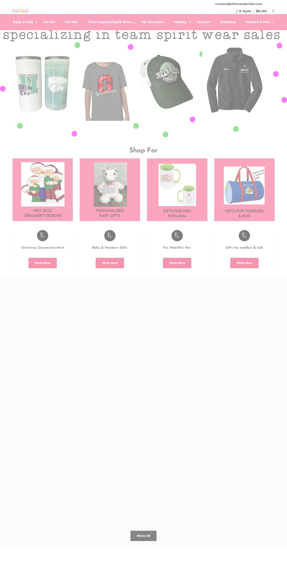 stitchandscribe.com shopify website screenshot