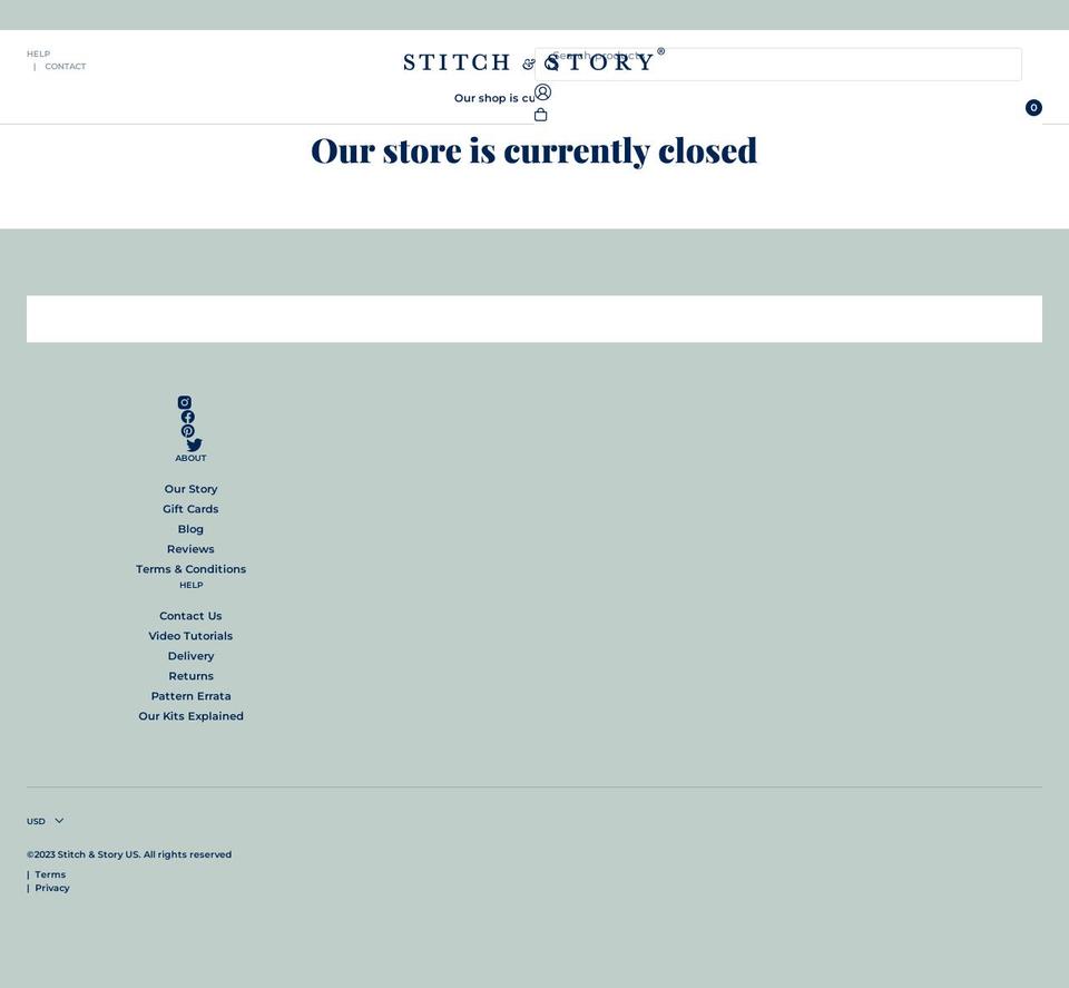 stitchandstory.us shopify website screenshot