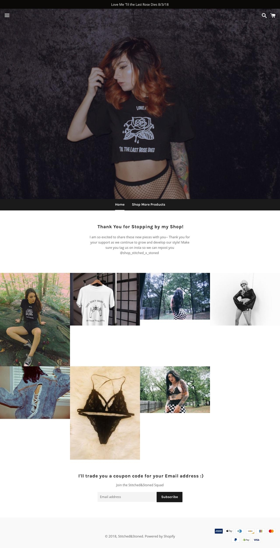 stitchedandstonedorlando.com — Shopify storefront screenshot