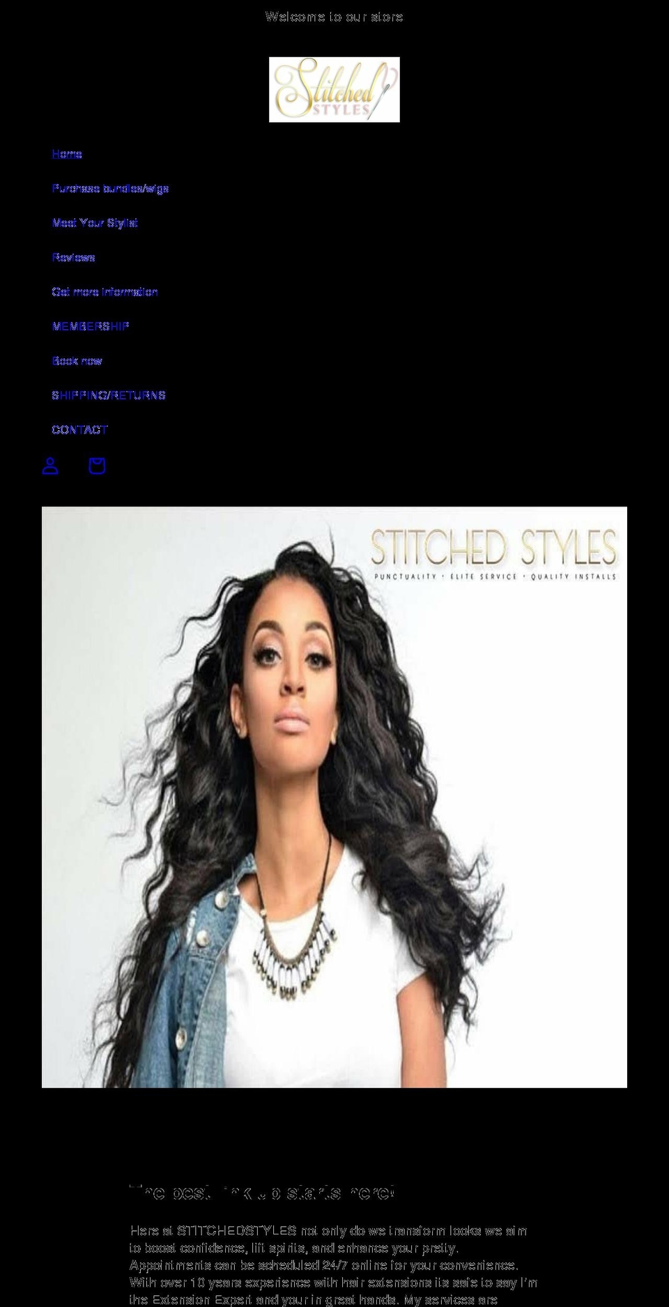 stitchedstyles.com shopify website screenshot
