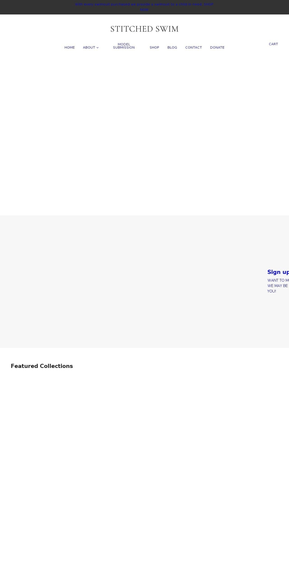 stitchedswim.com shopify website screenshot