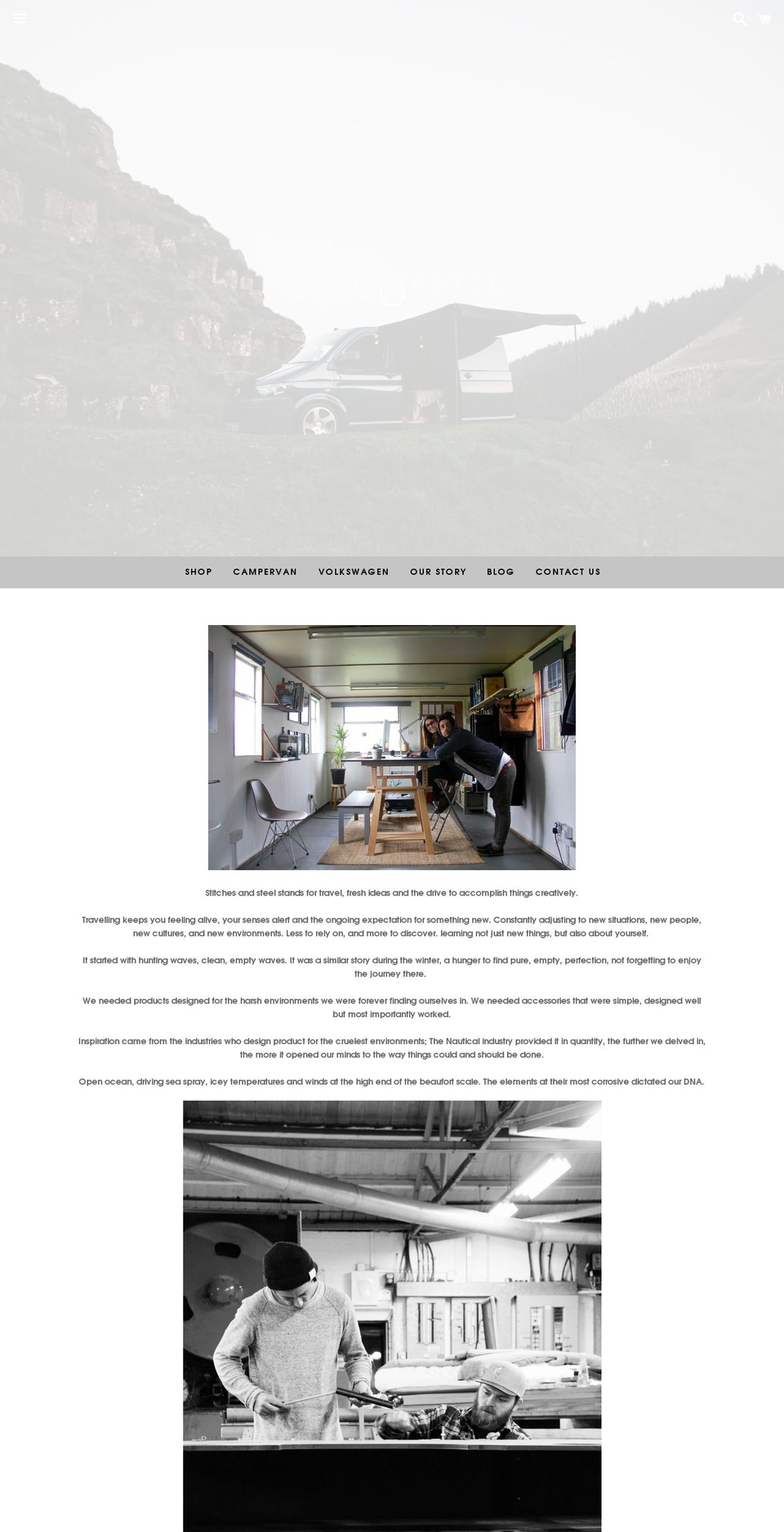 stitchesandsteel.com shopify website screenshot