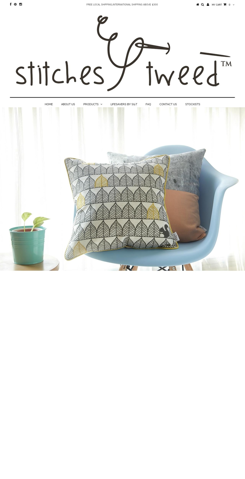 stitchesandtweed.com shopify website screenshot