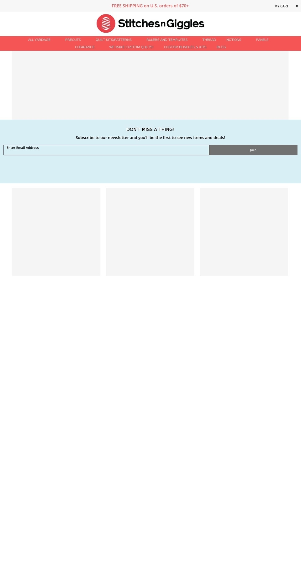 stitchesngiggles.com shopify website screenshot