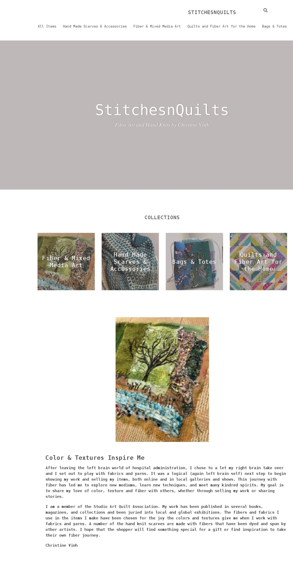 stitchesnquilts.com shopify website screenshot